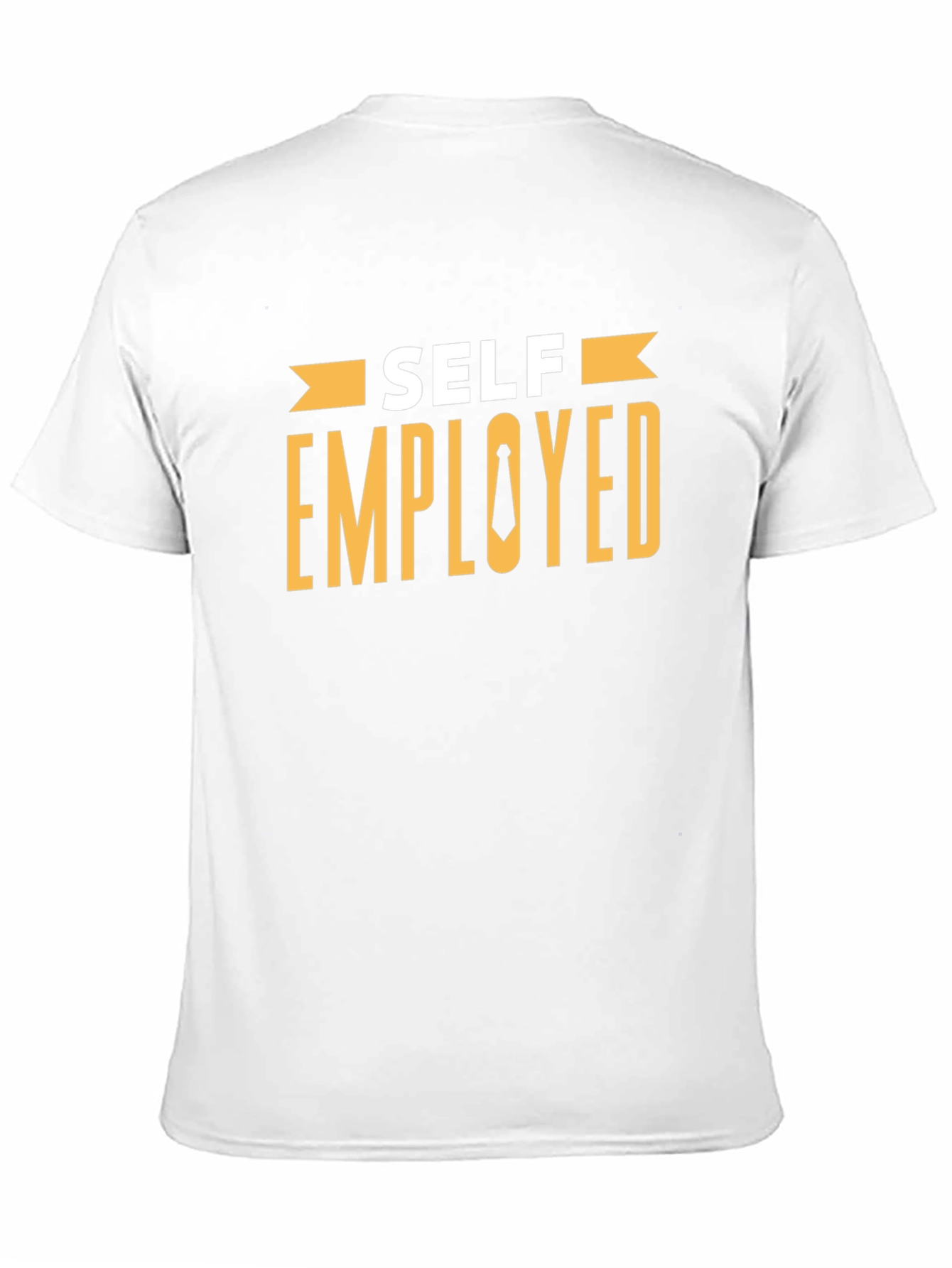 Self Employed T-Shirt - Black Cotton Blend Casual Tee
