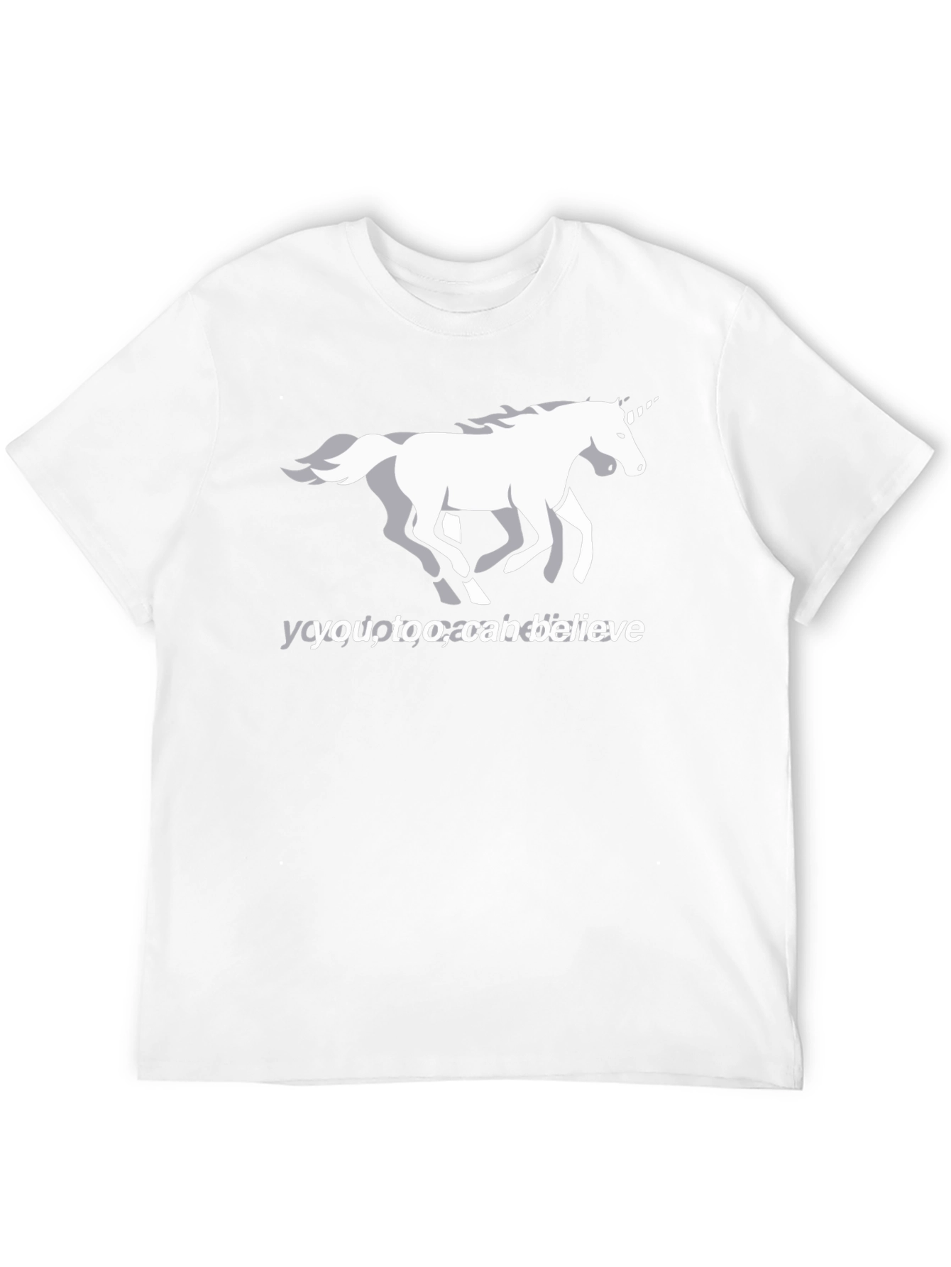 Unicorn Believe Graphic Tee - Black