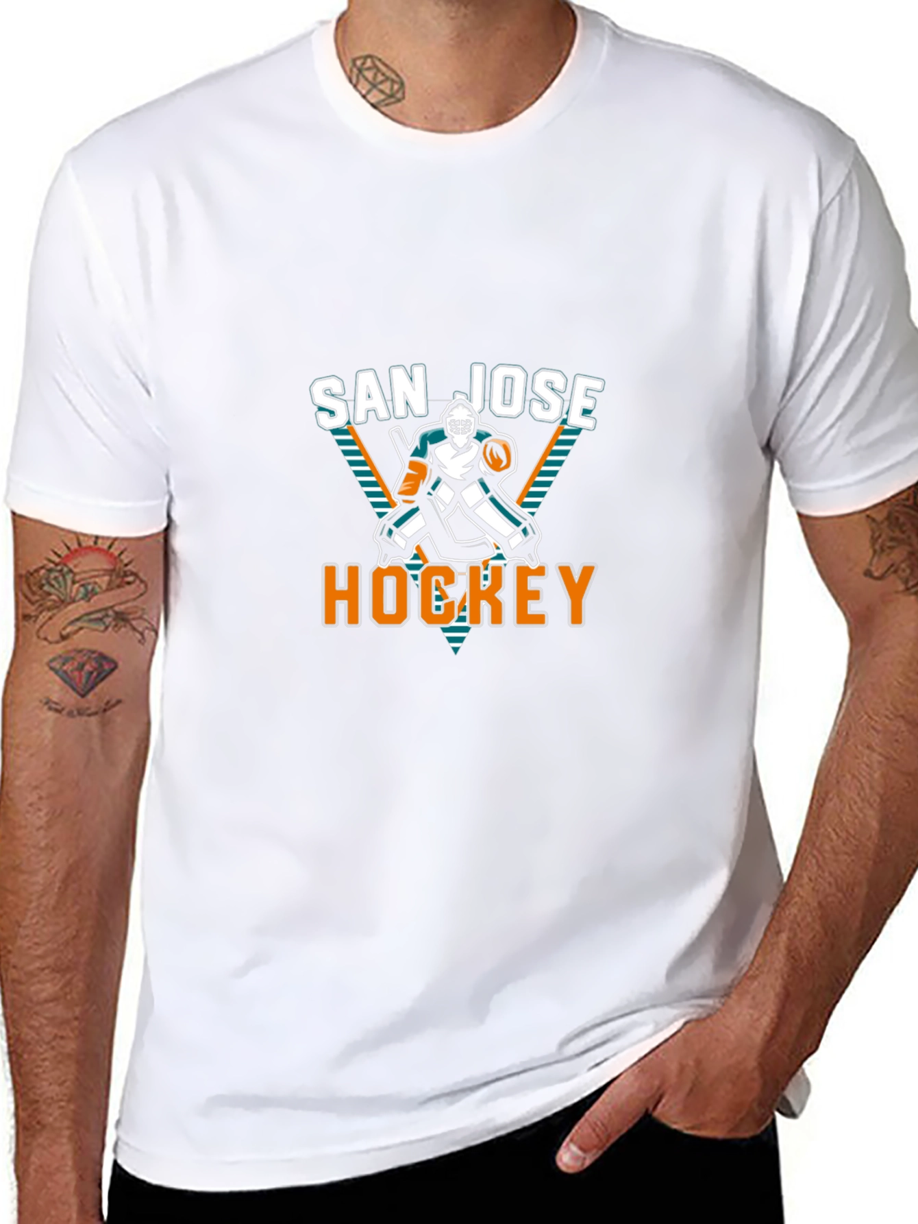 San Jose Hockey Graphic Black T-Shirt