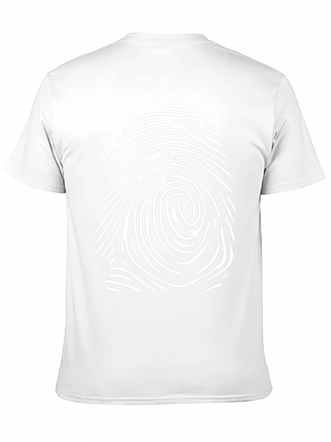 Fingerprint Graphic Black T-Shirt