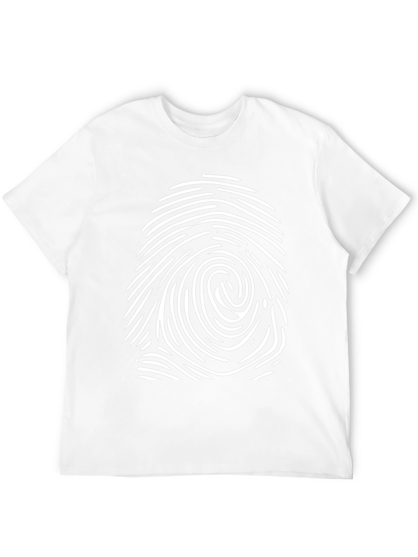 Fingerprint Graphic Black T-Shirt