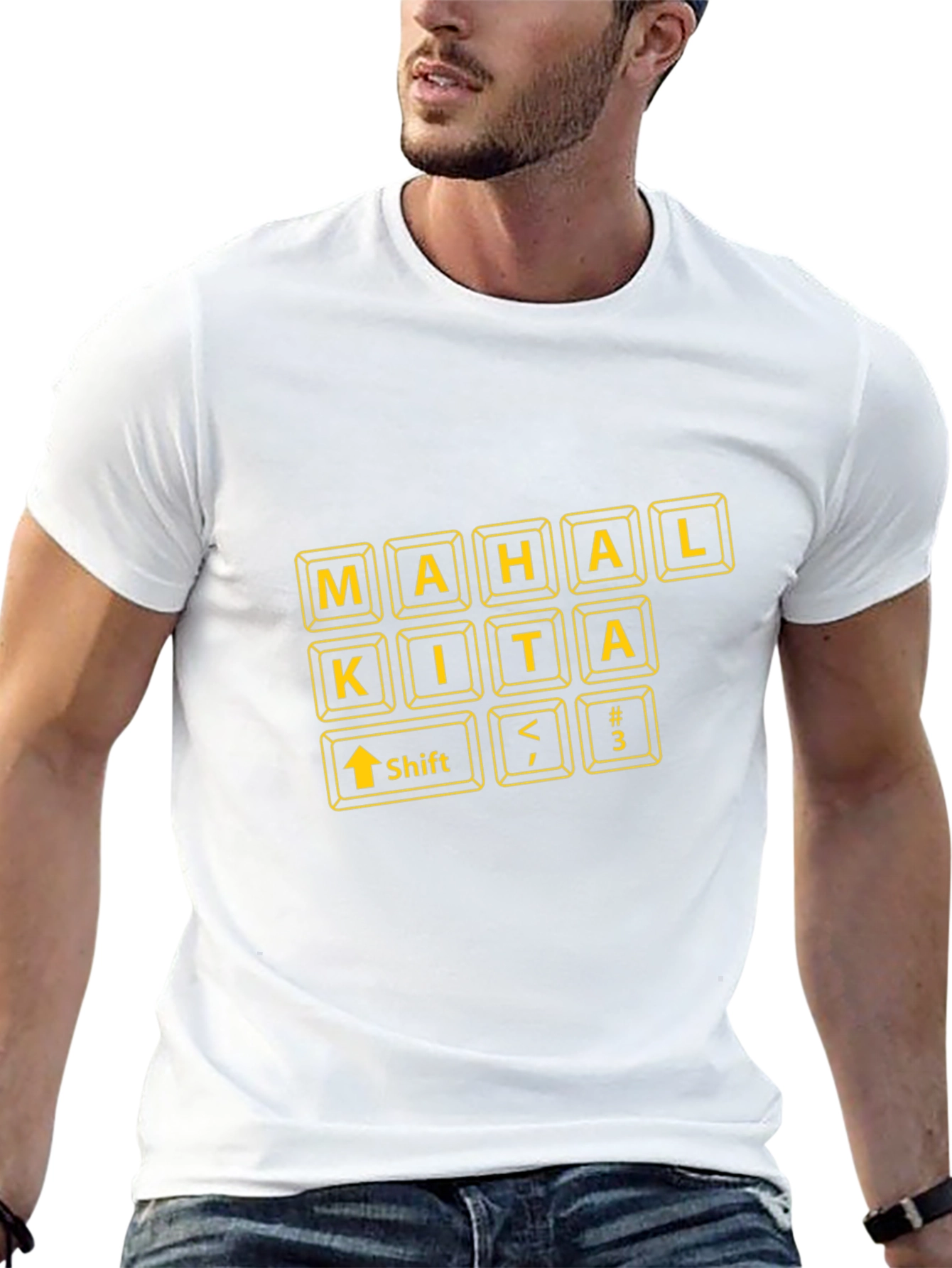 Mahal Kita Keyboard Tee - Filipino Love Shirt
