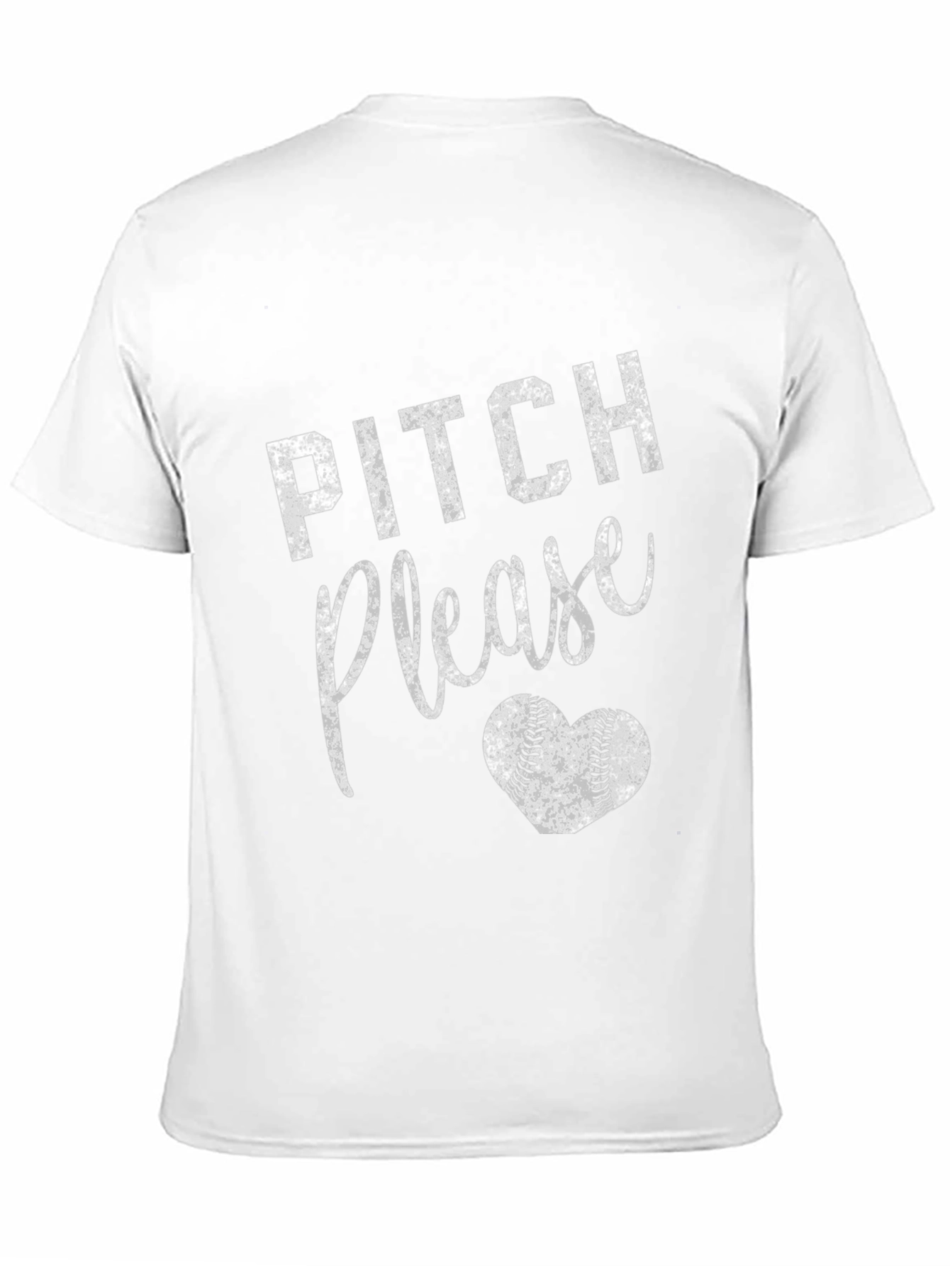 Pitch Please Baseball Heart Graphic Tee