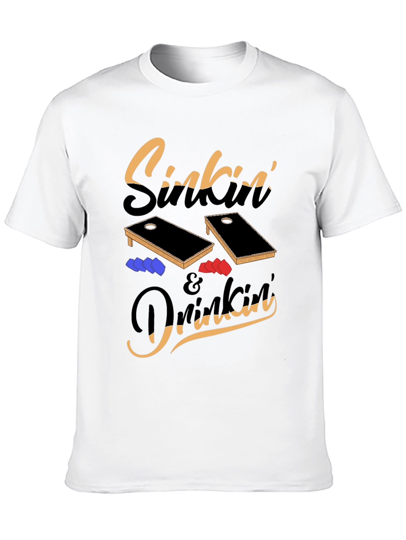 Sinkin & Drinkin Cornhole T-Shirt
