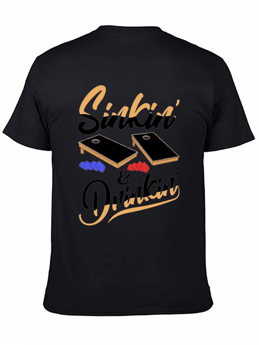 Sinkin & Drinkin Cornhole T-Shirt