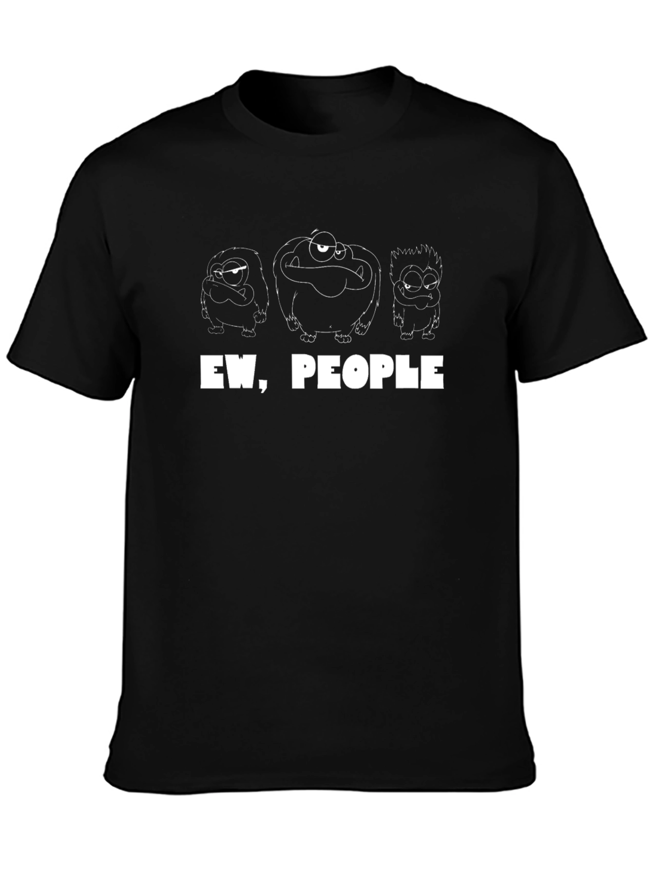 Ew People Graphic Tee - Black Humor T-Shirt