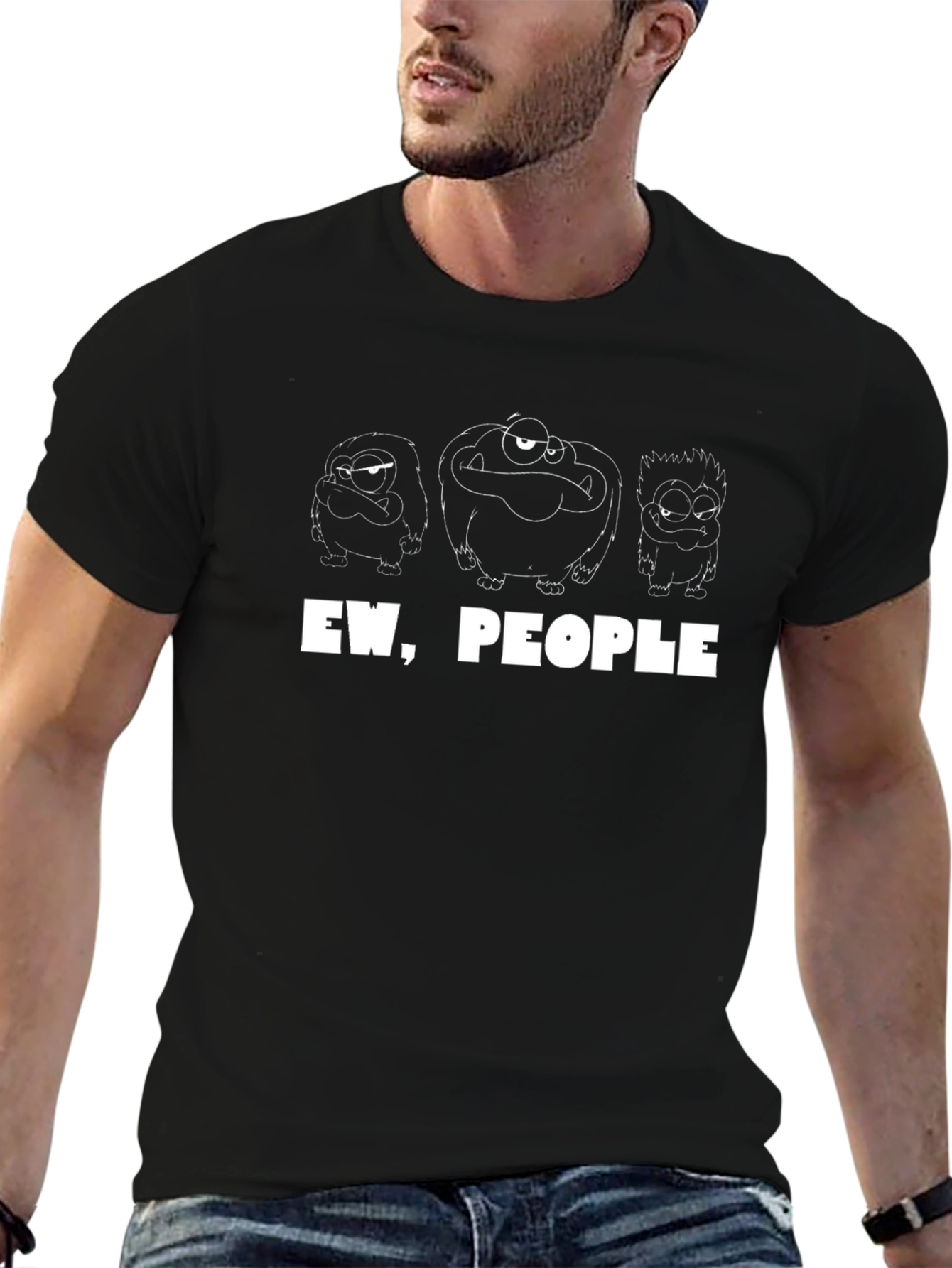 Ew People Graphic Tee - Black Humor T-Shirt