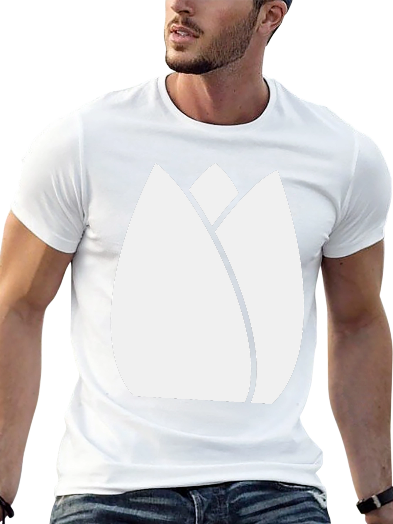 Tulip Graphic Tee - Modern Minimalist Design
