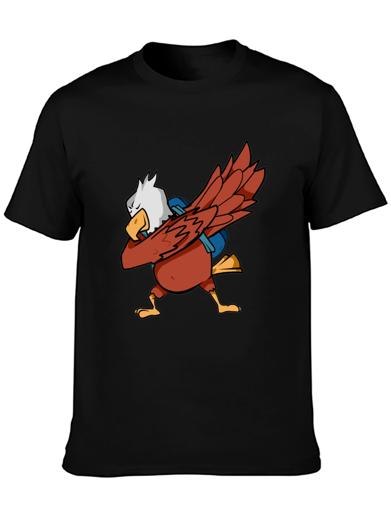 Dabbing Eagle Graphic Tee - Patriotic Style