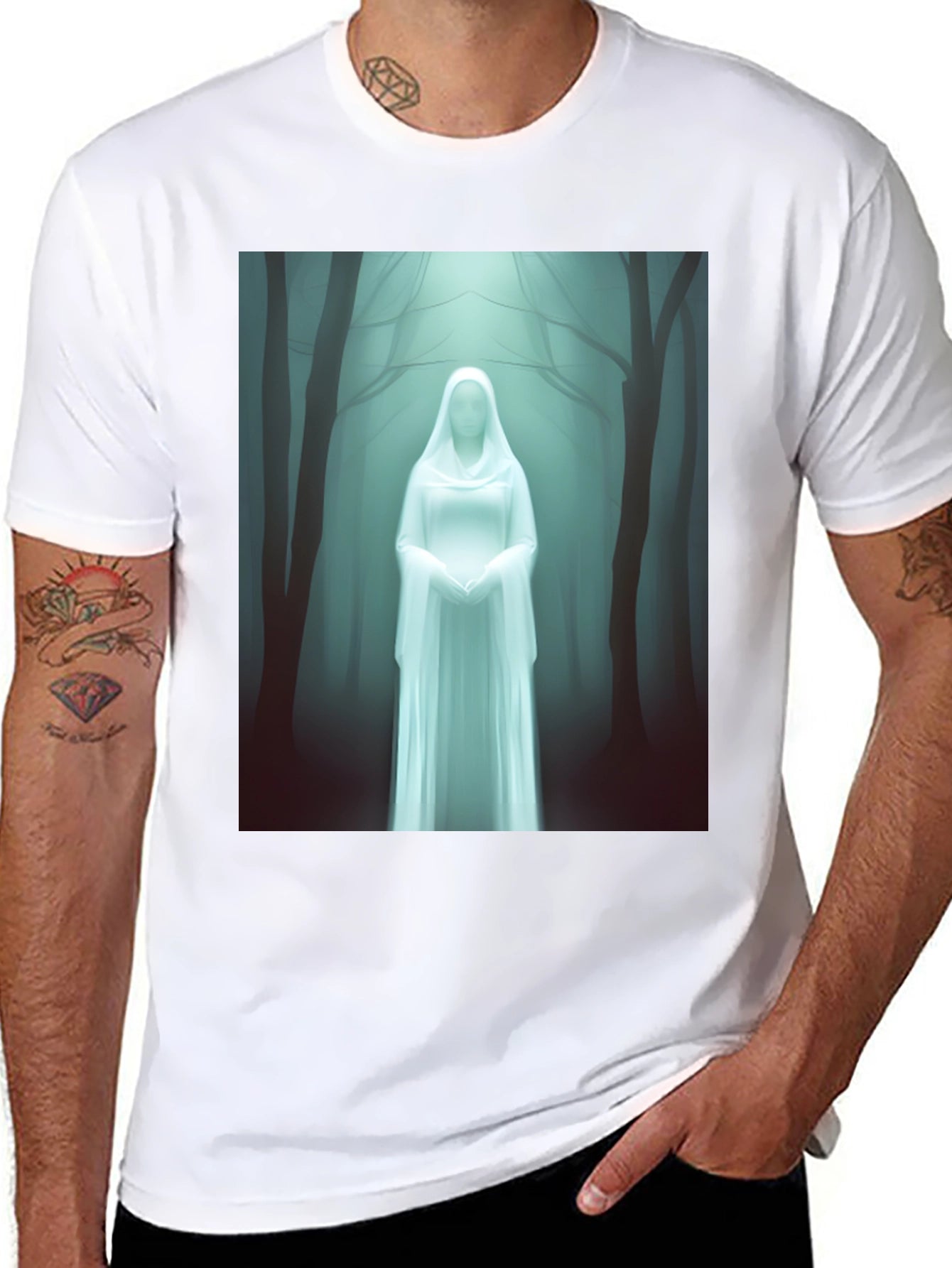 Mystic Forest Ghost T-Shirt