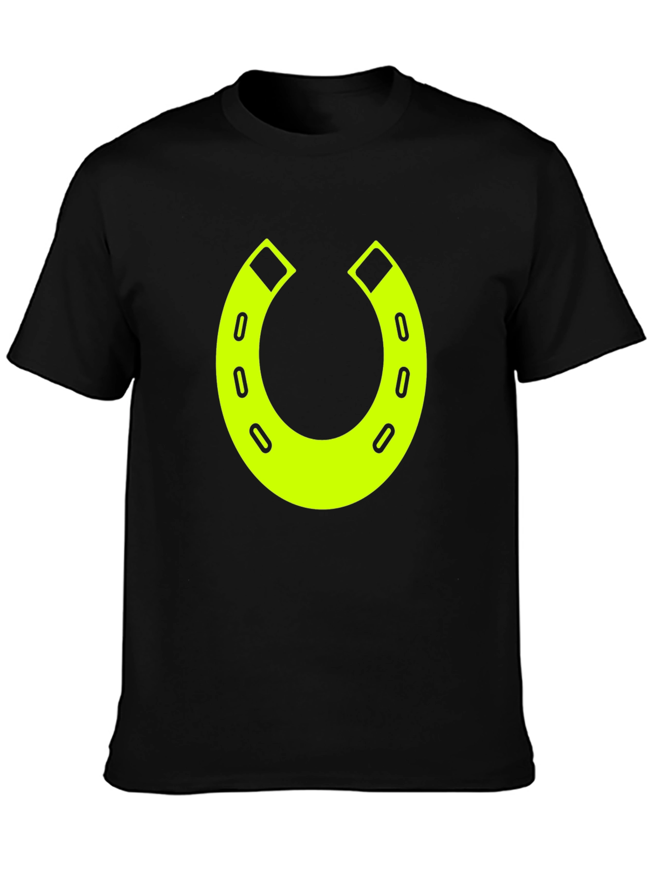 Lucky Horseshoe Graphic Tee - Black