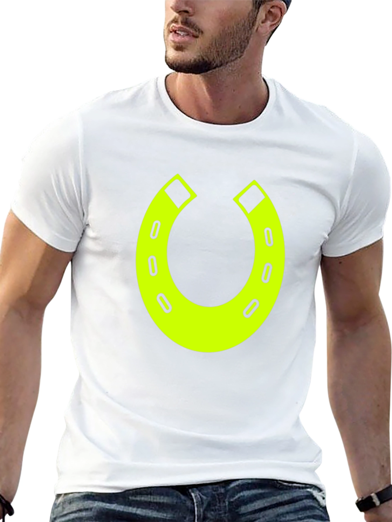 Lucky Horseshoe Graphic Tee - Black