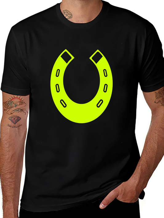 Lucky Horseshoe Graphic Tee - Black