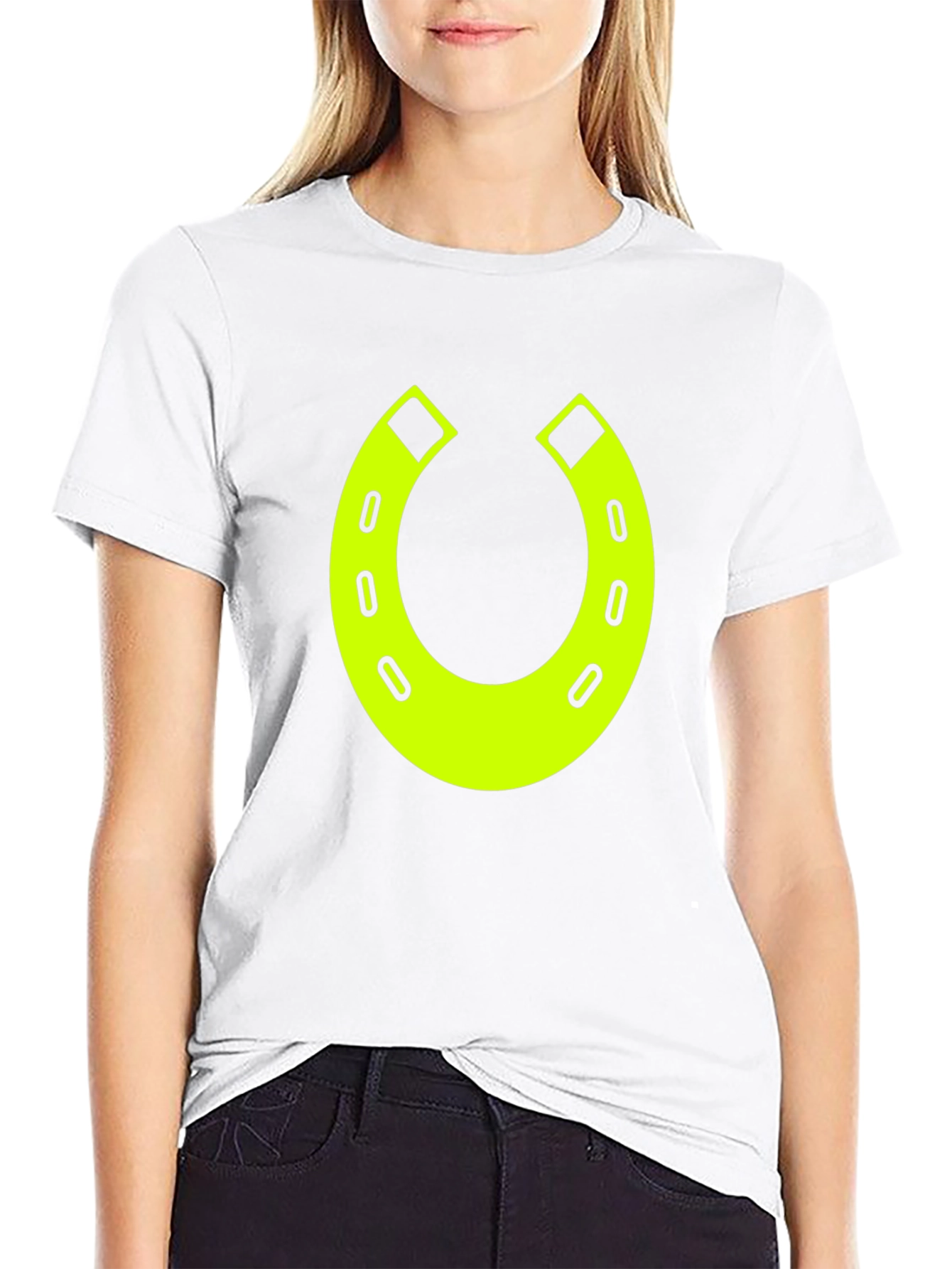 Lucky Horseshoe Graphic Tee - Black