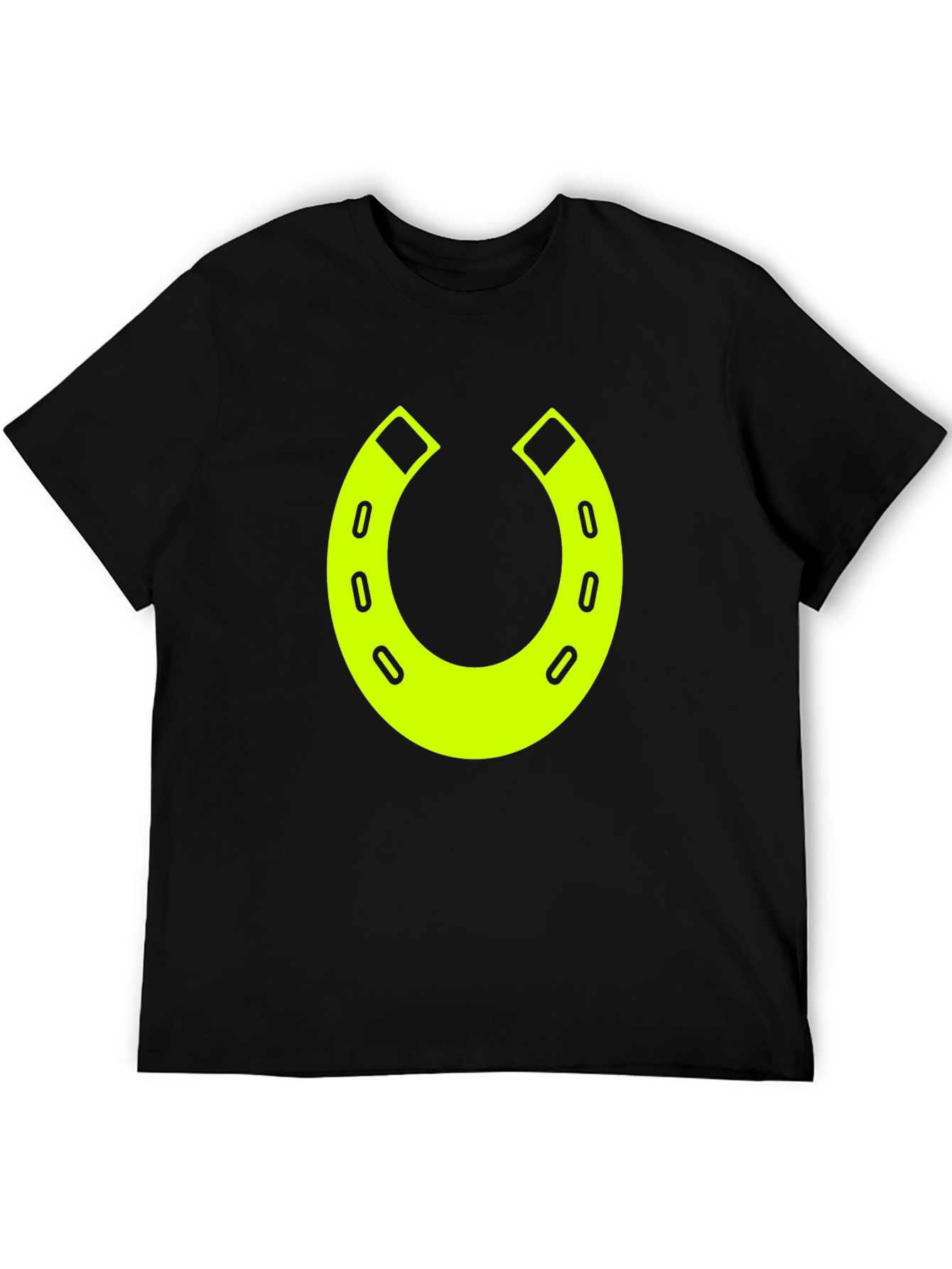 Lucky Horseshoe Graphic Tee - Black