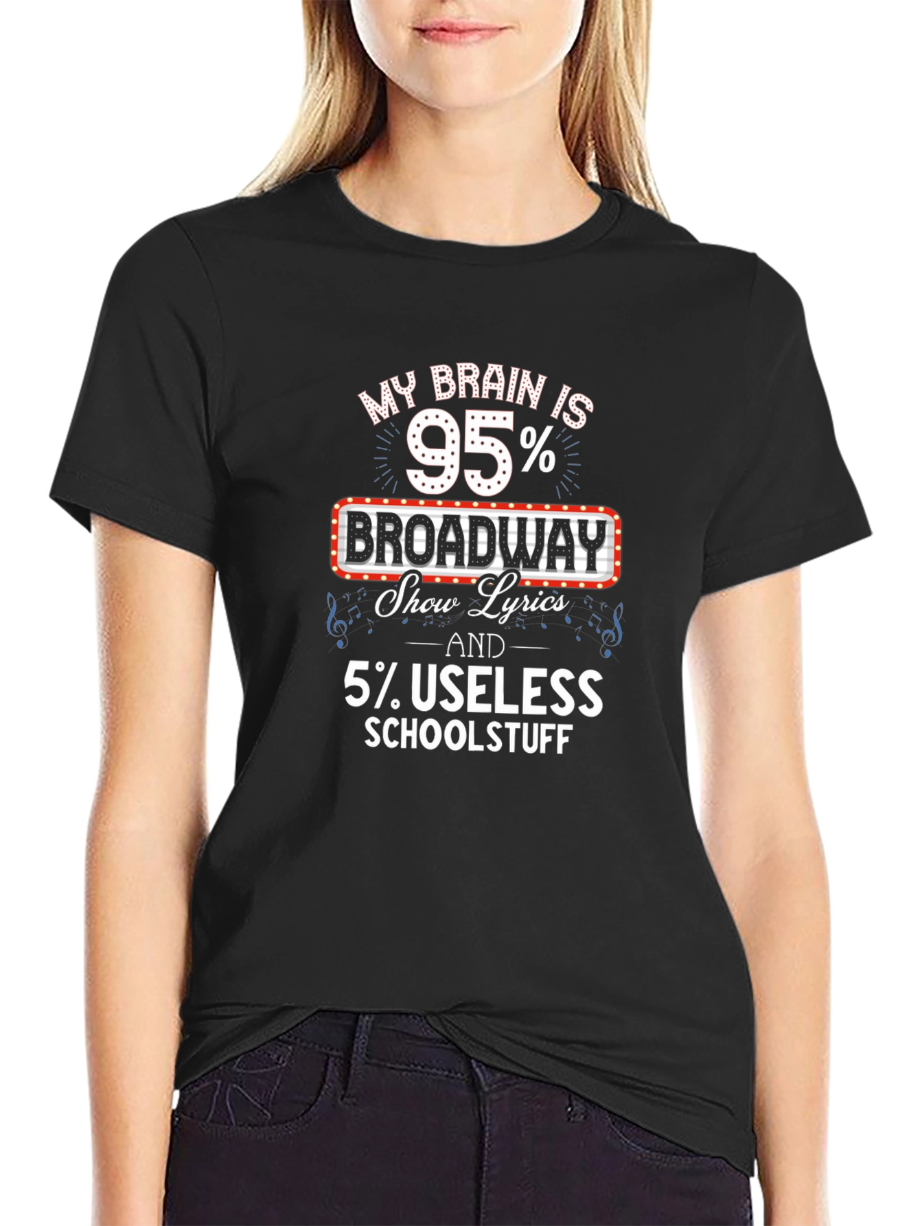 Broadway Show Lyrics T-Shirt - Funny Theater Fan Tee