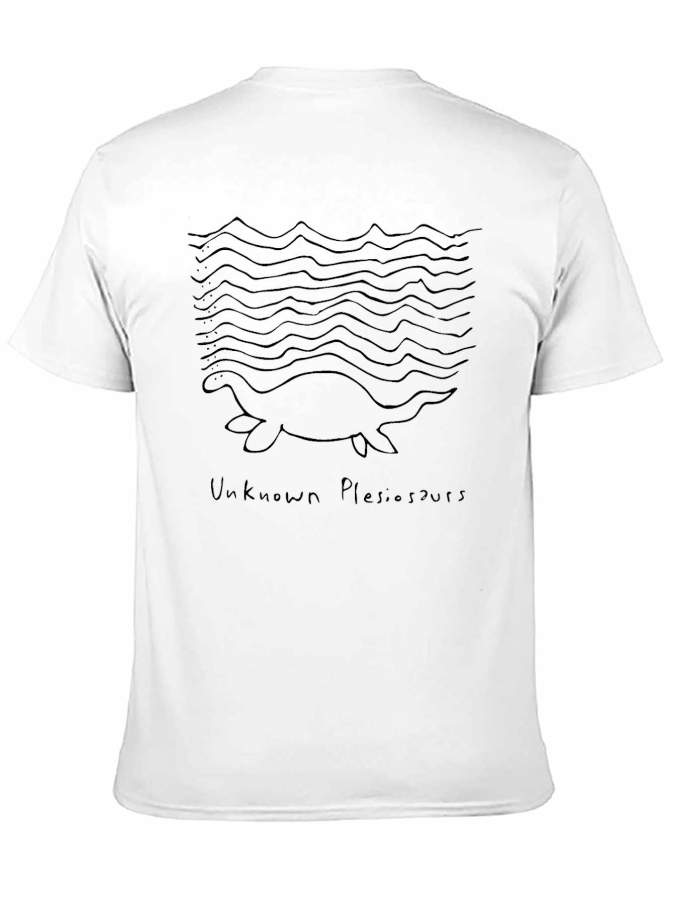 Unknown Plesiosaur Black T-Shirt