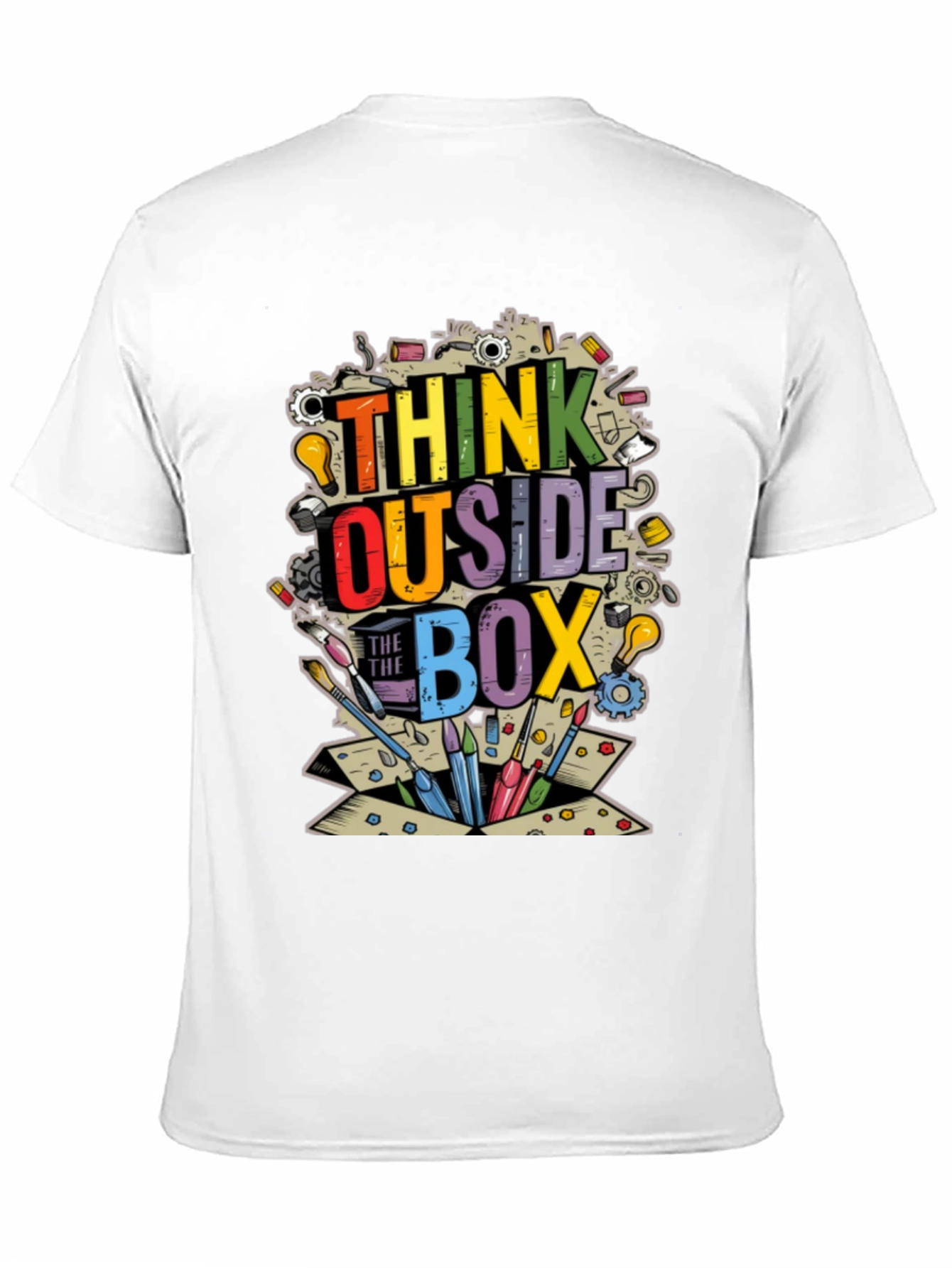 Think Outside the Box Graphic T-Shirt