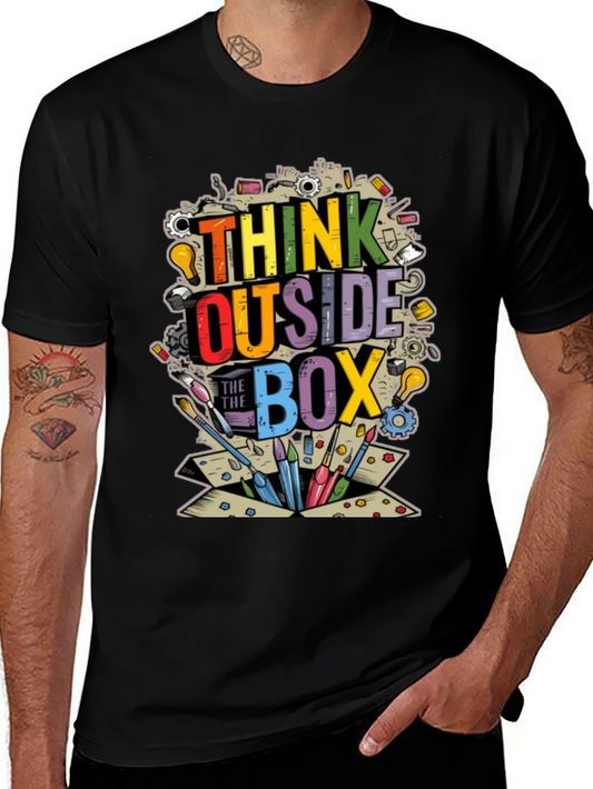 Think Outside the Box Graphic T-Shirt