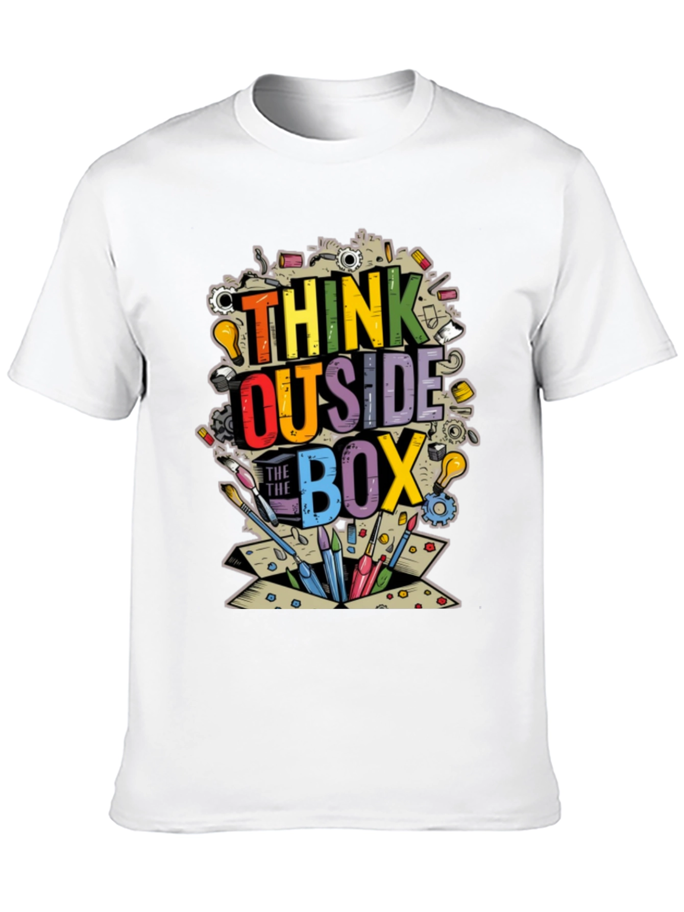 Think Outside the Box Graphic T-Shirt