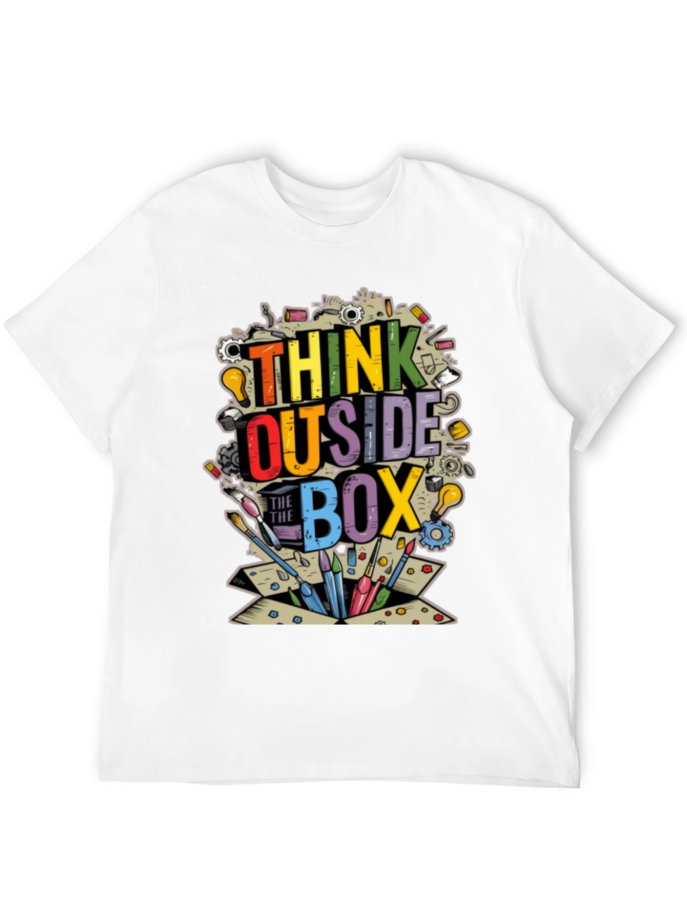 Think Outside the Box Graphic T-Shirt
