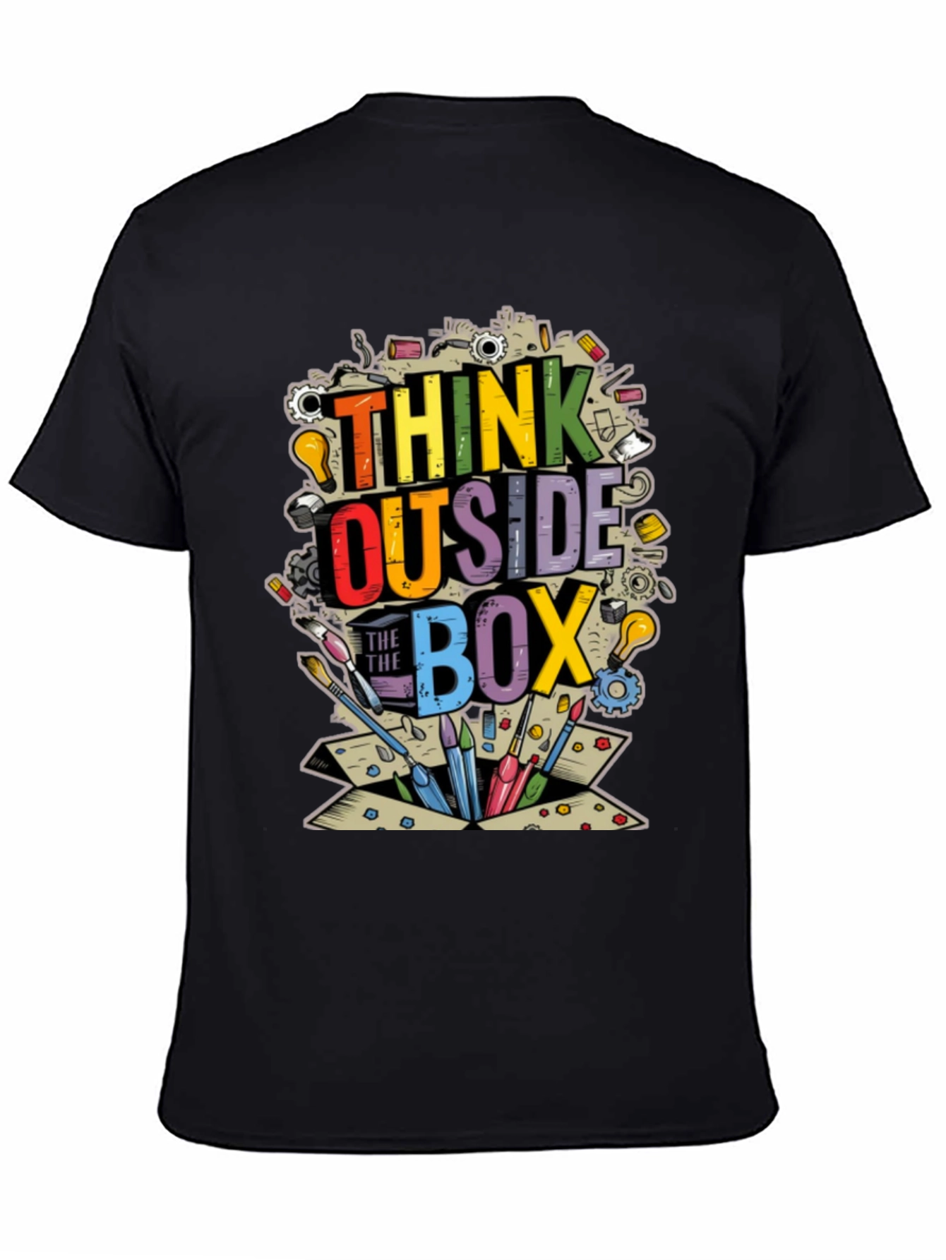 Think Outside the Box Graphic T-Shirt