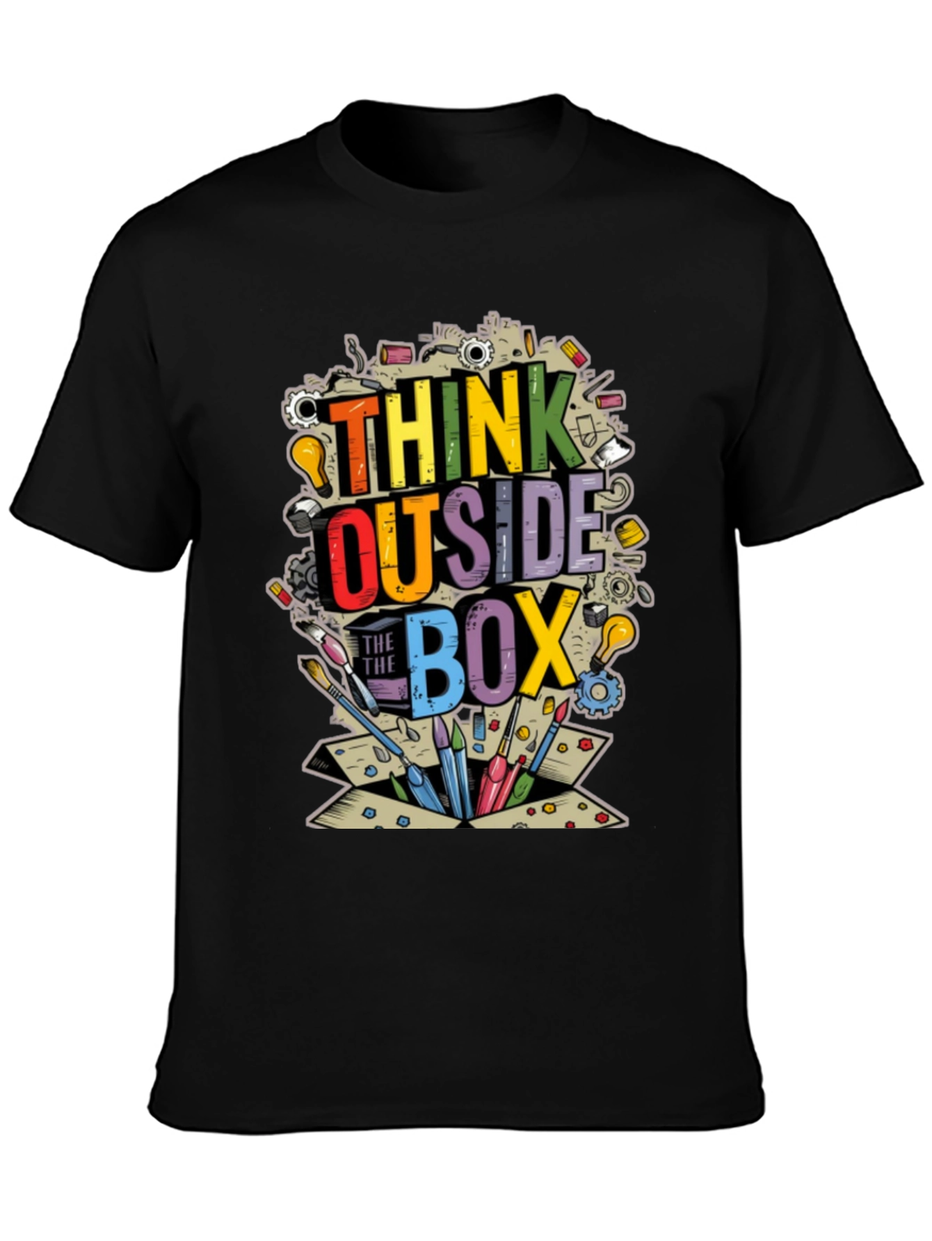 Think Outside the Box Graphic T-Shirt