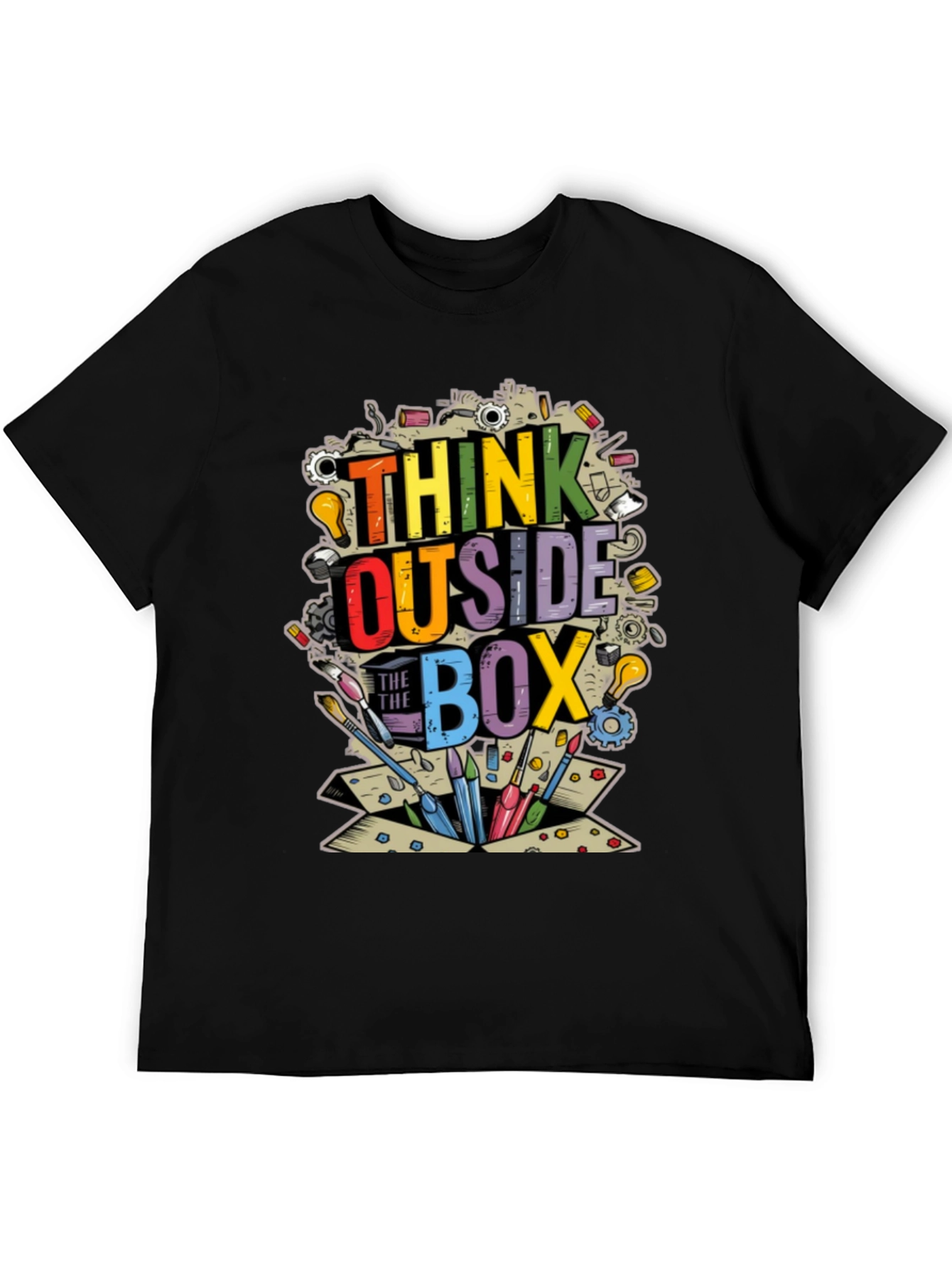 Think Outside the Box Graphic T-Shirt
