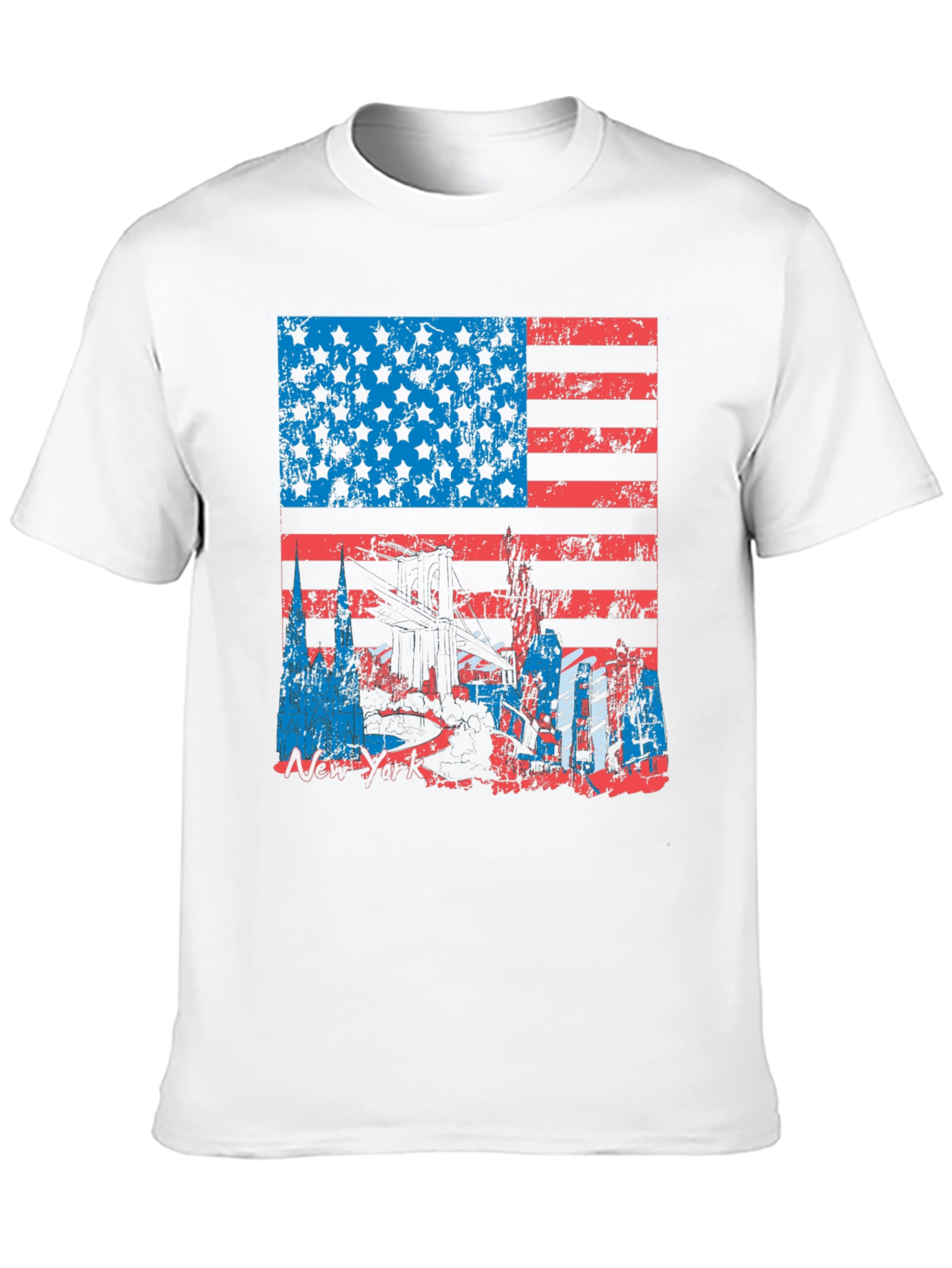 NYC American Flag Graphic T-Shirt