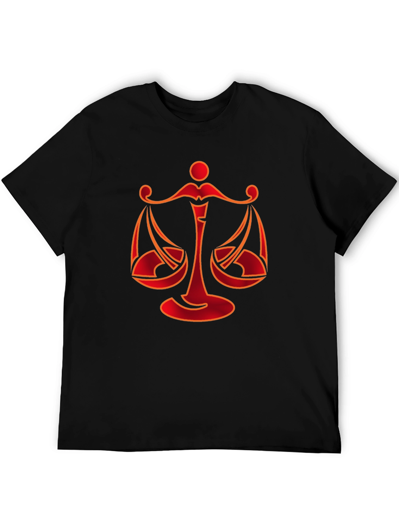 Libra Zodiac Graphic Tee - Stylish Black T-Shirt