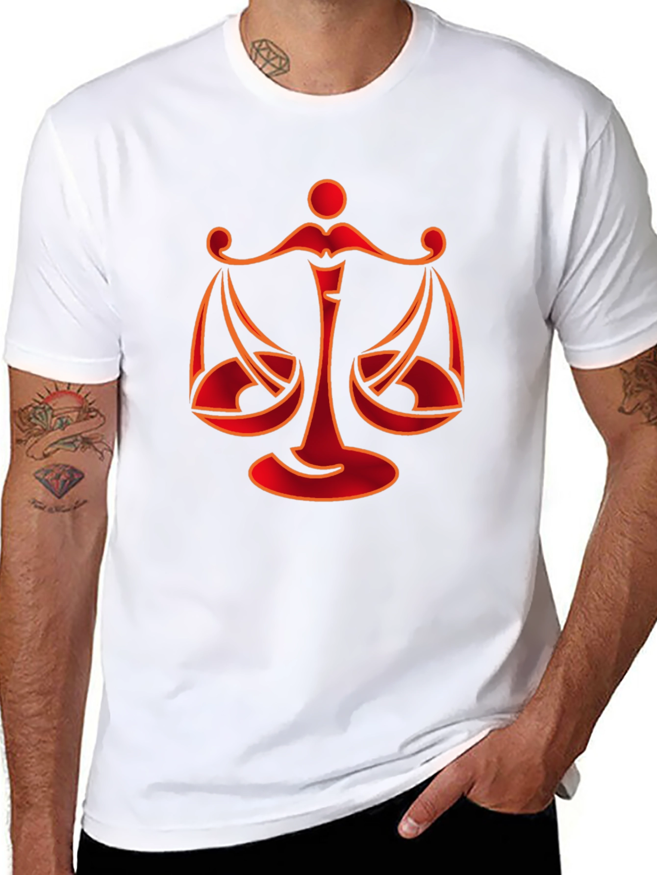 Libra Zodiac Graphic Tee - Stylish Black T-Shirt