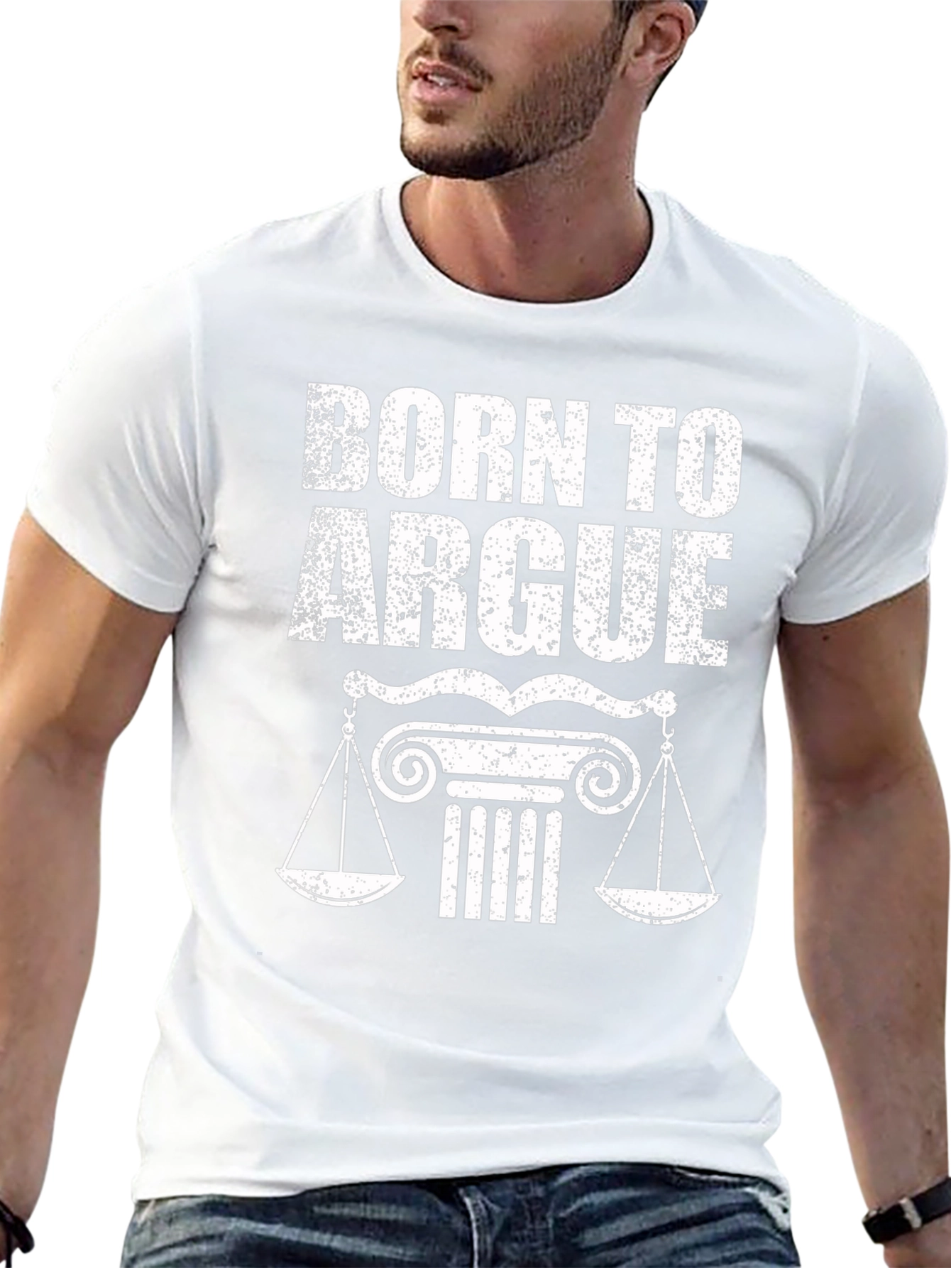 Born to Argue T-Shirt - Scales of Justice