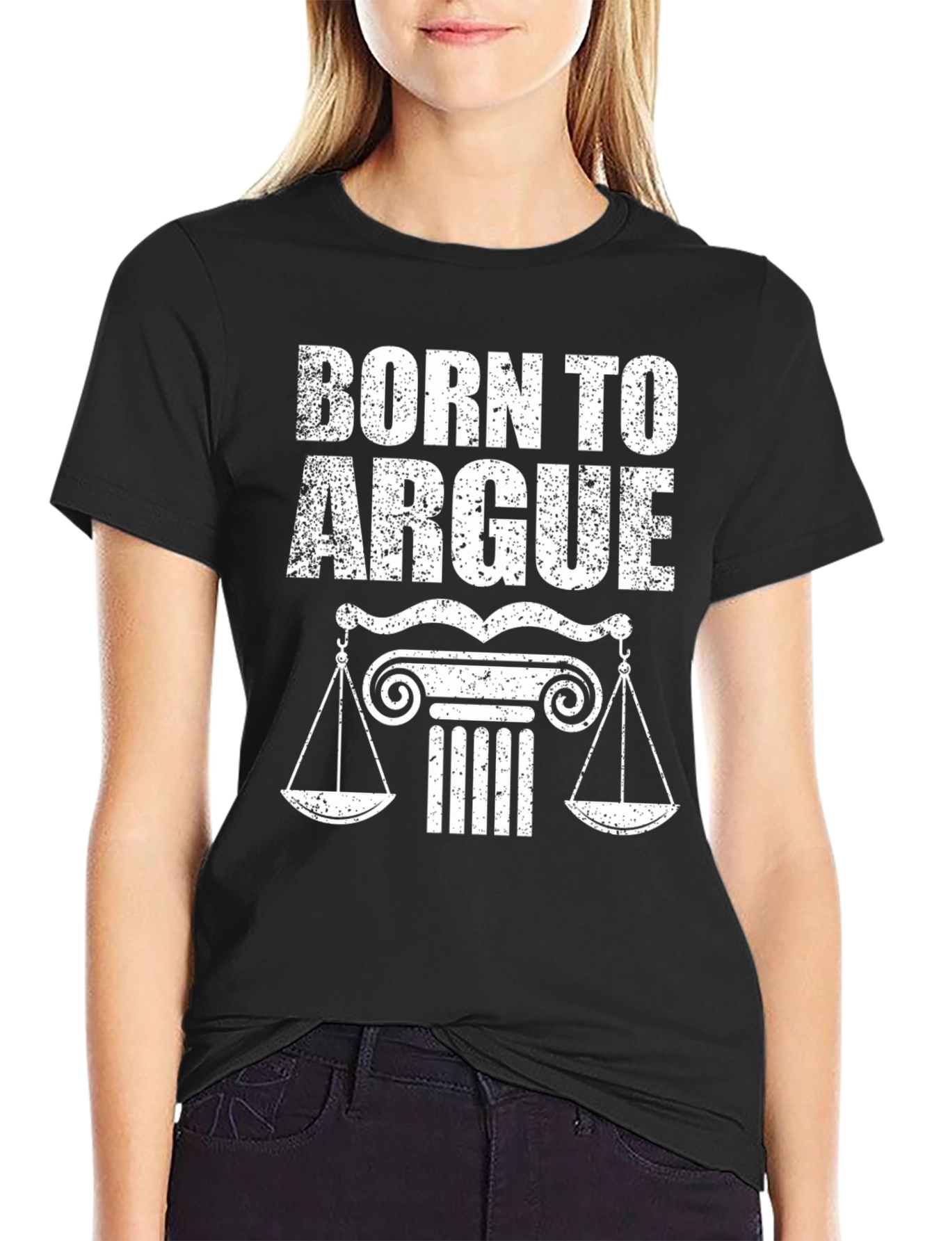 Born to Argue T-Shirt - Scales of Justice