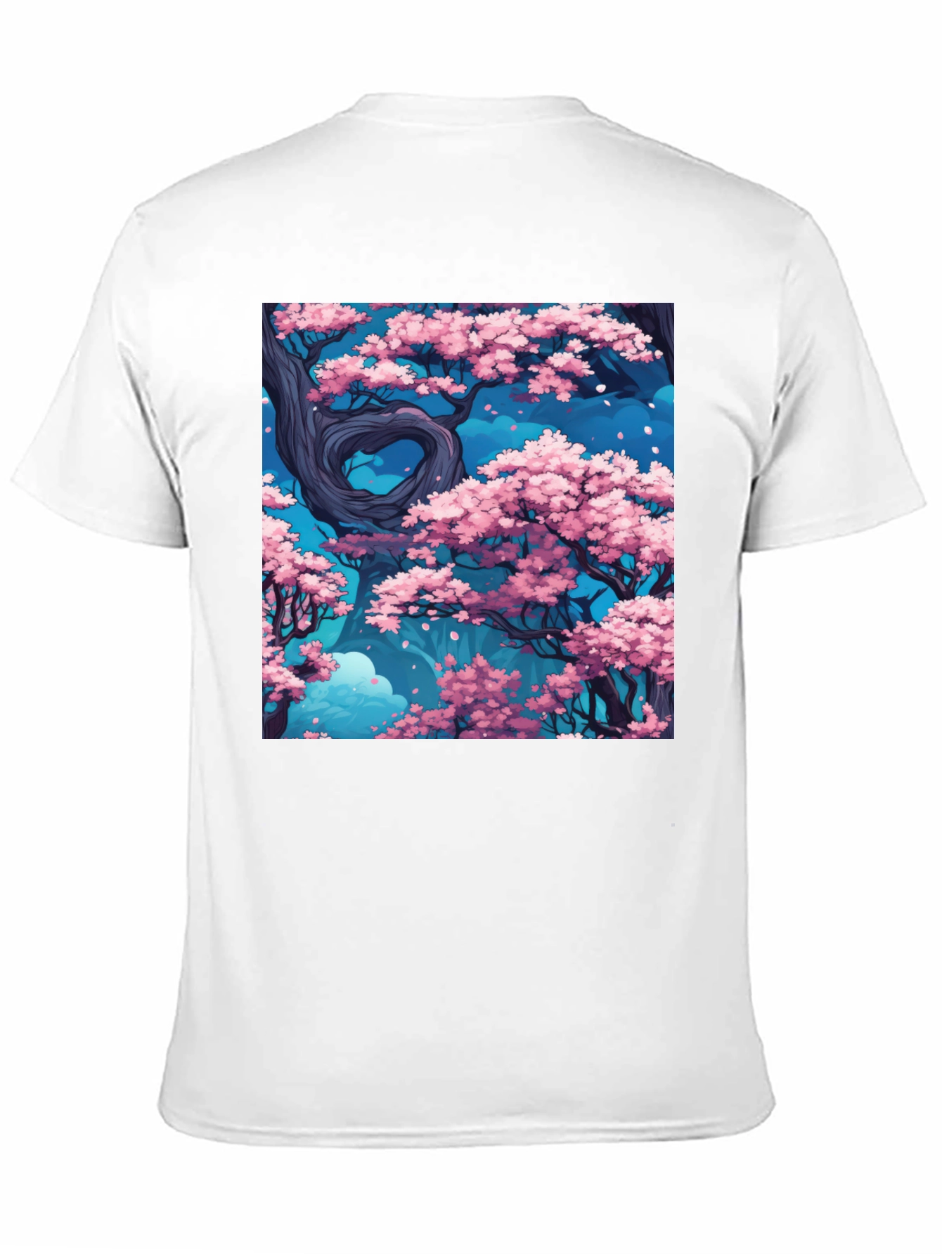 Sakura Tree Graphic Black T-Shirt