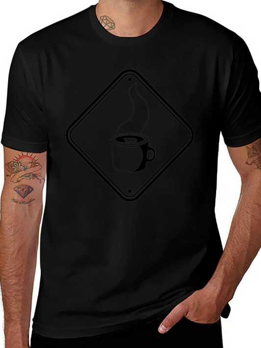 Coffee Hazard Mens Black T-Shirt