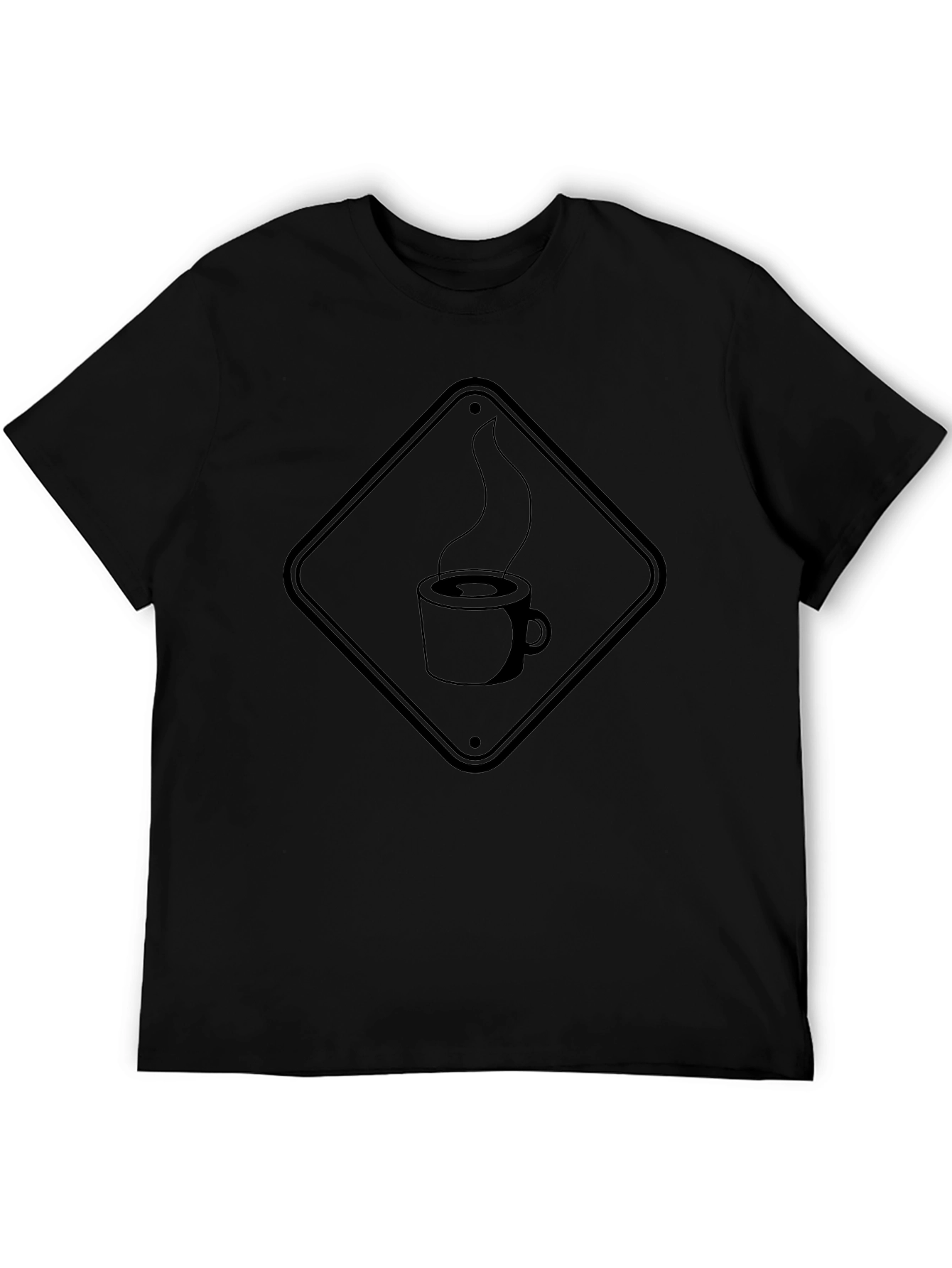Coffee Hazard Mens Black T-Shirt