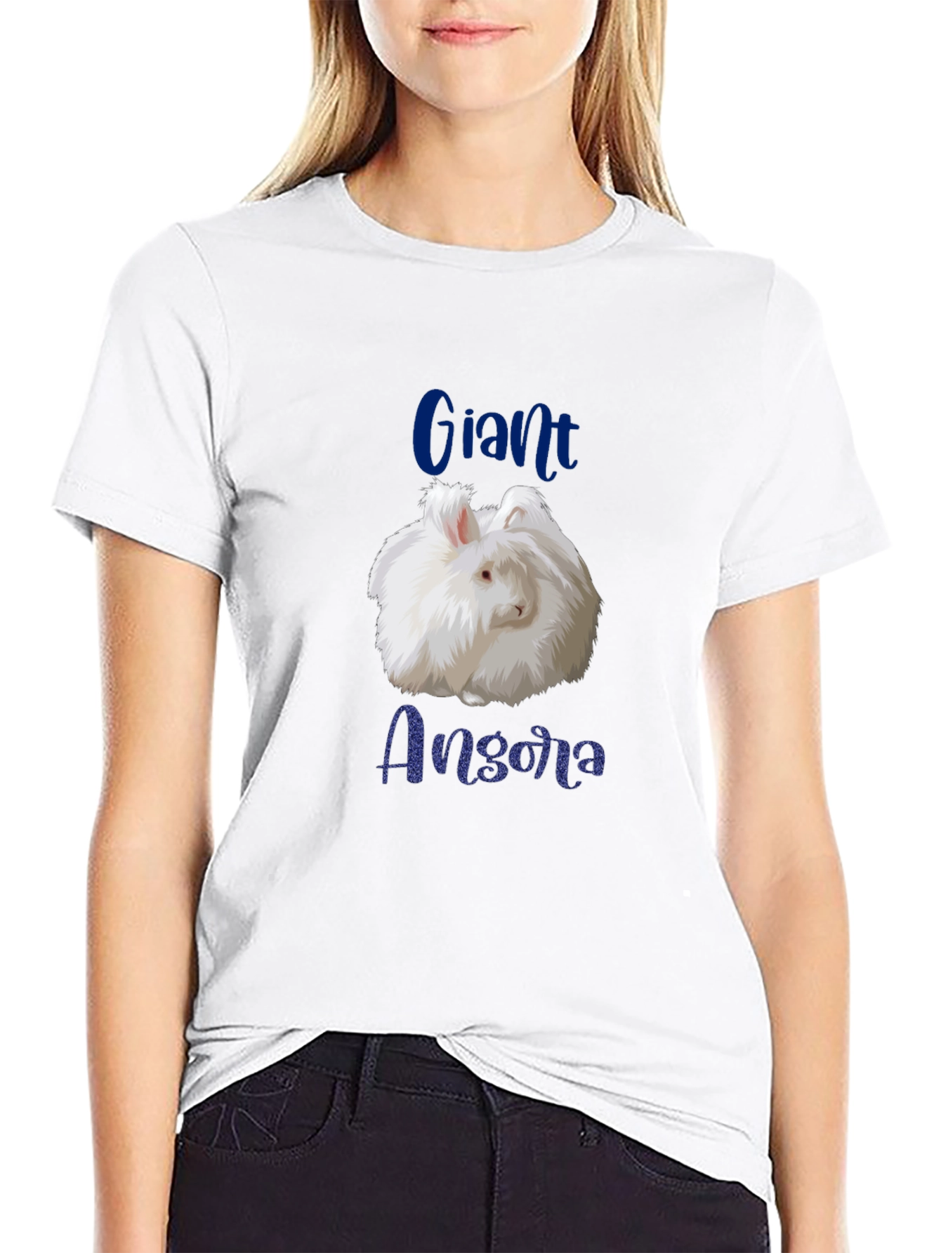 Giant Angora Rabbit Graphic T-Shirt