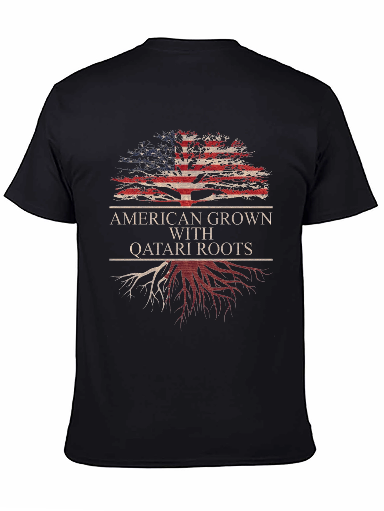 American Grown with Qatari Roots Tree T-Shirt
