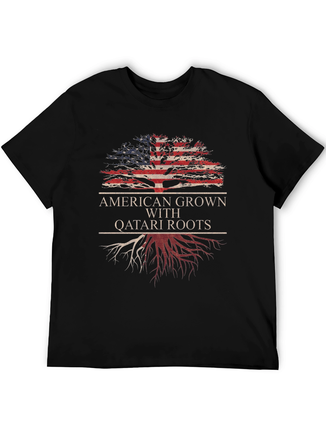 American Grown with Qatari Roots Tree T-Shirt