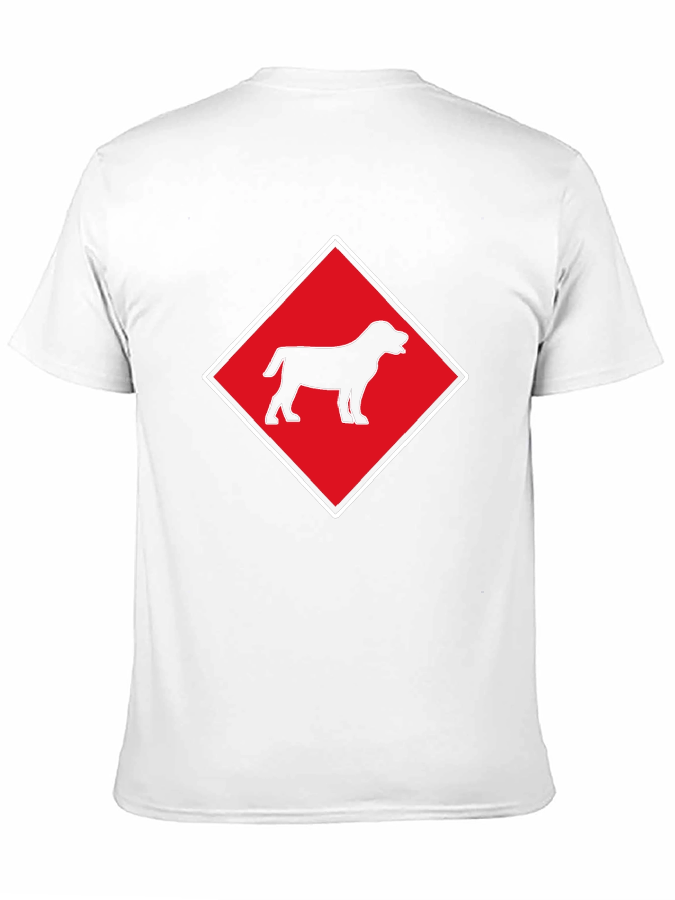 Black Dog Graphic Tee - Diamond Design