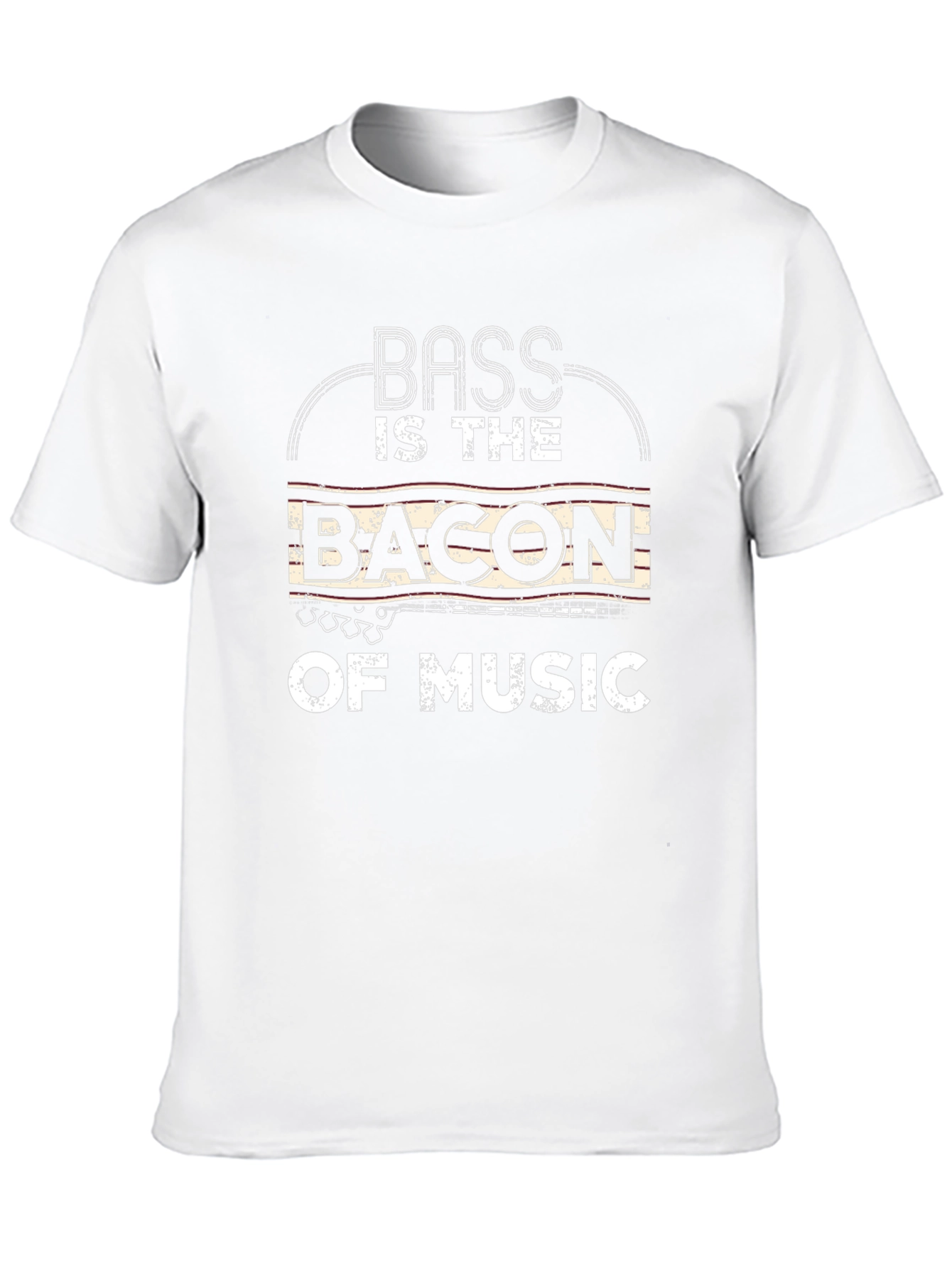Bass is the Bacon of Music Black T-Shirt