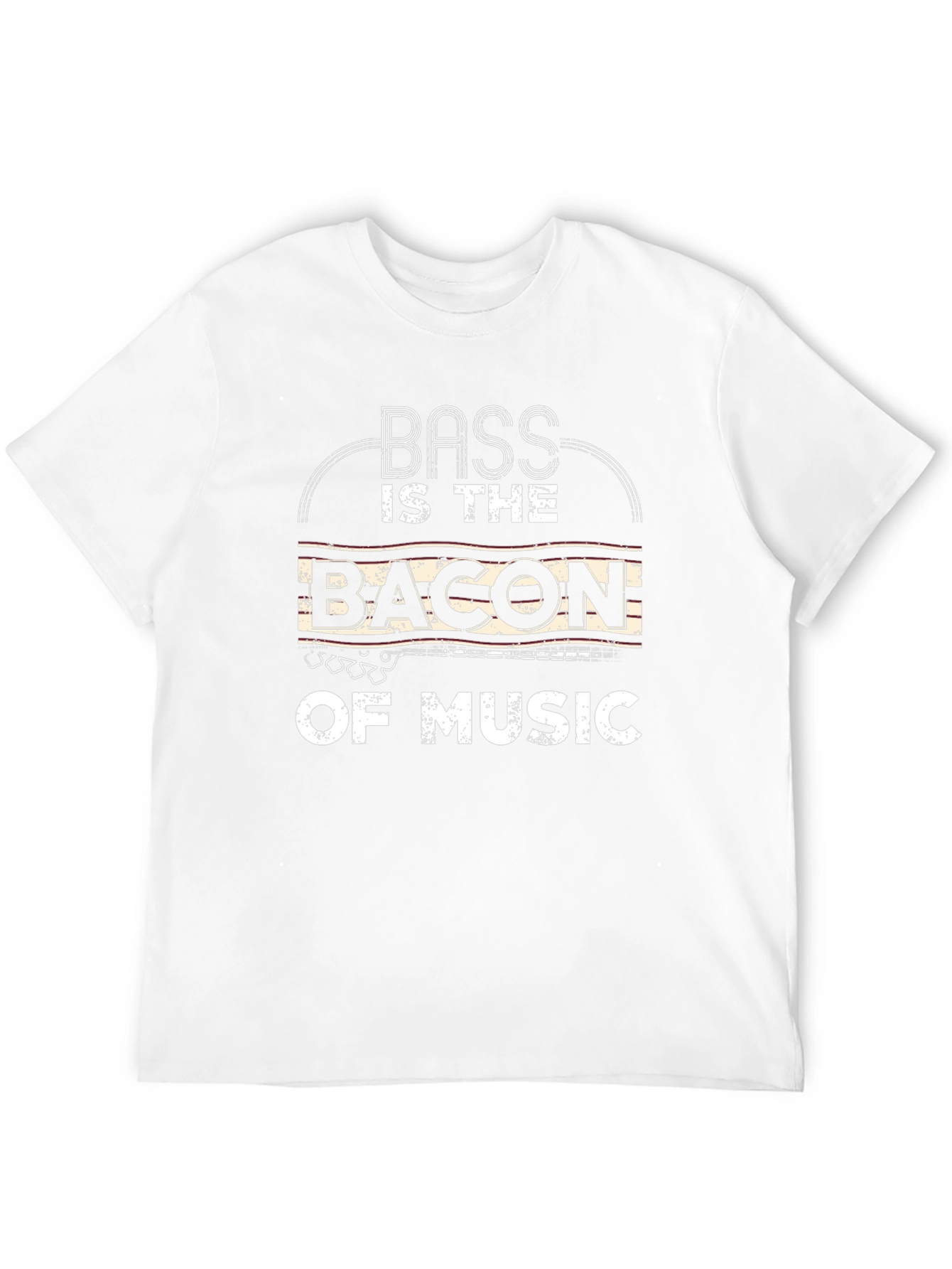 Bass is the Bacon of Music Black T-Shirt