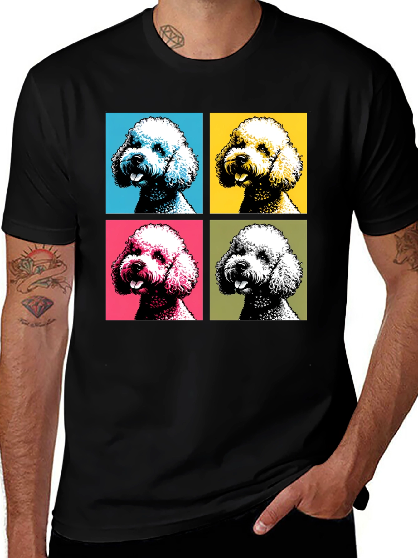 Pop Art Poodle T-Shirt - Unique Graphic Tee