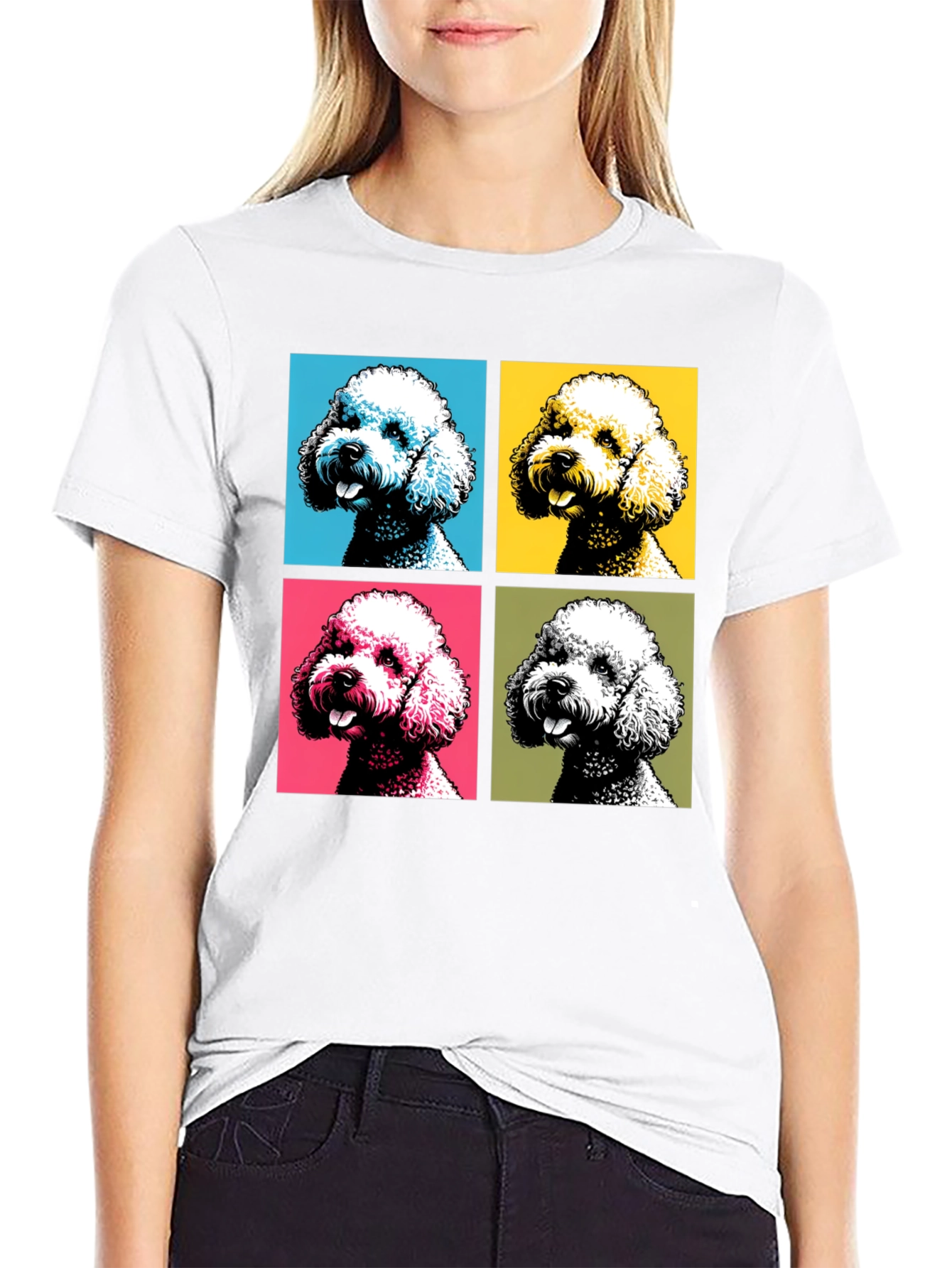 Pop Art Poodle T-Shirt - Unique Graphic Tee