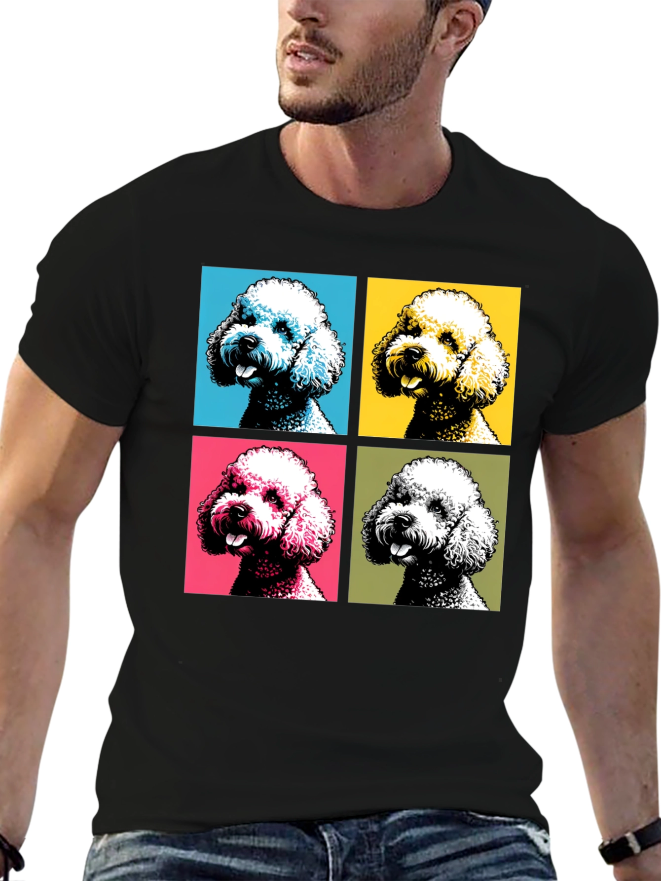 Pop Art Poodle T-Shirt - Unique Graphic Tee