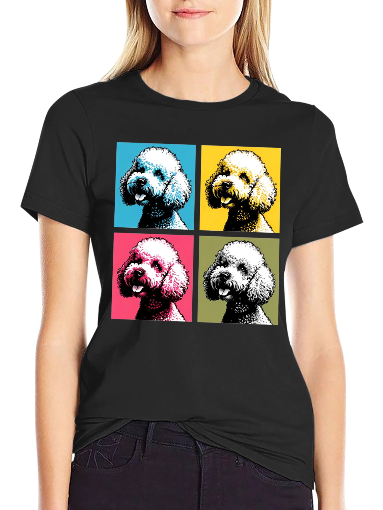 Pop Art Poodle T-Shirt - Unique Graphic Tee