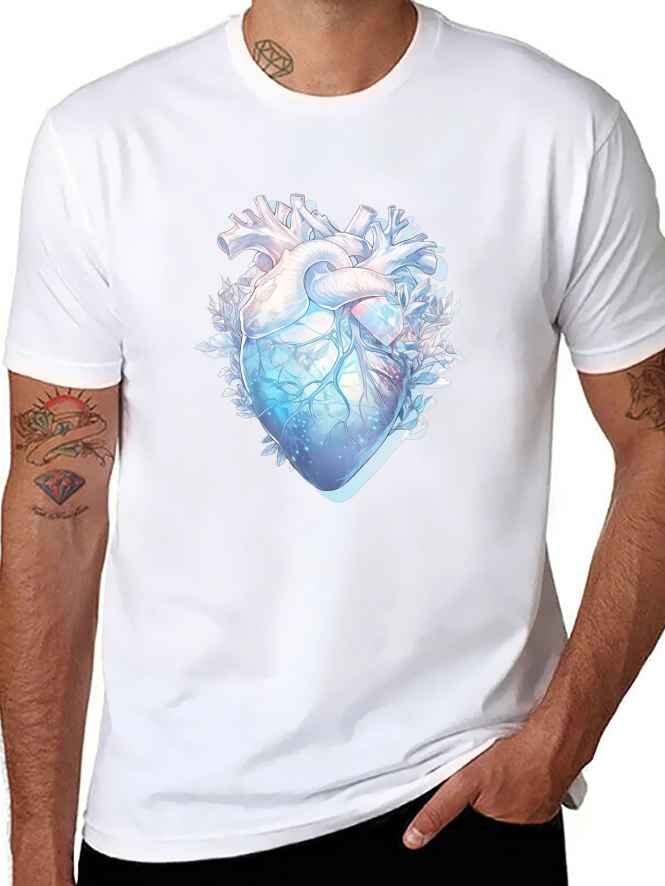 Anatomical Heart Graphic T-Shirt - Unique Design