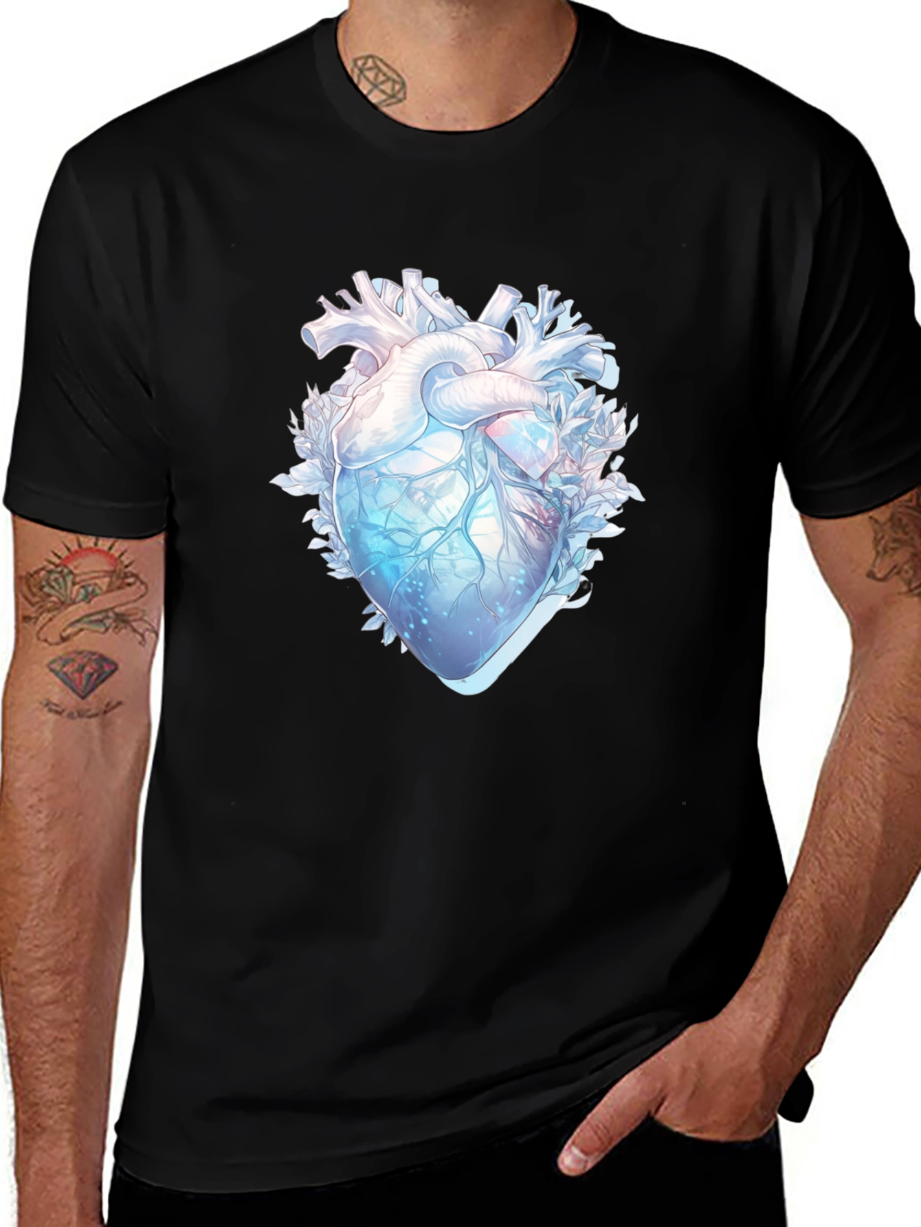 Anatomical Heart Graphic T-Shirt - Unique Design