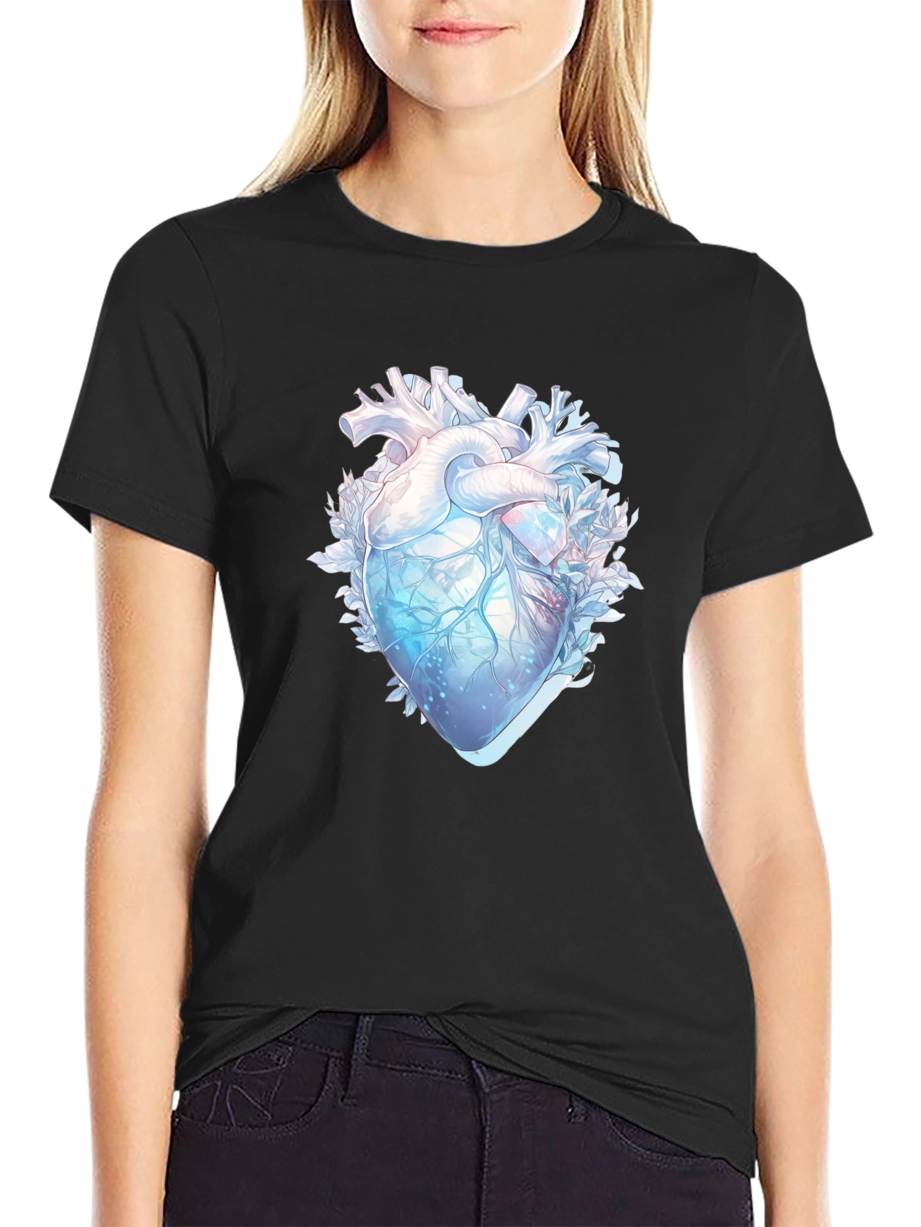 Anatomical Heart Graphic T-Shirt - Unique Design