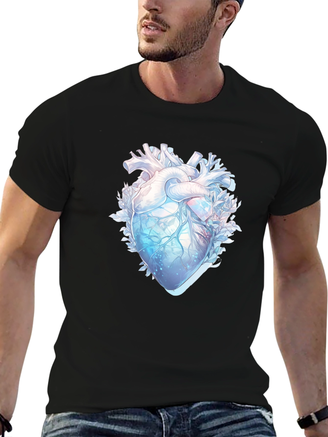 Anatomical Heart Graphic T-Shirt - Unique Design